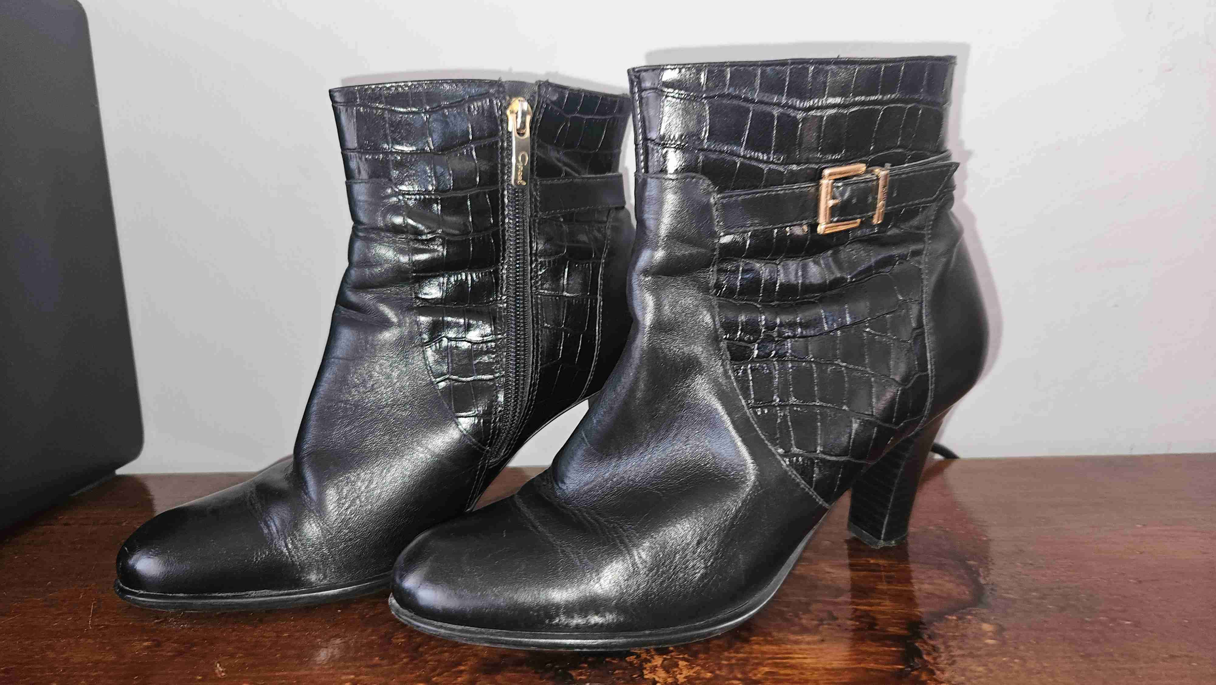 Botines negros de cuero - 2