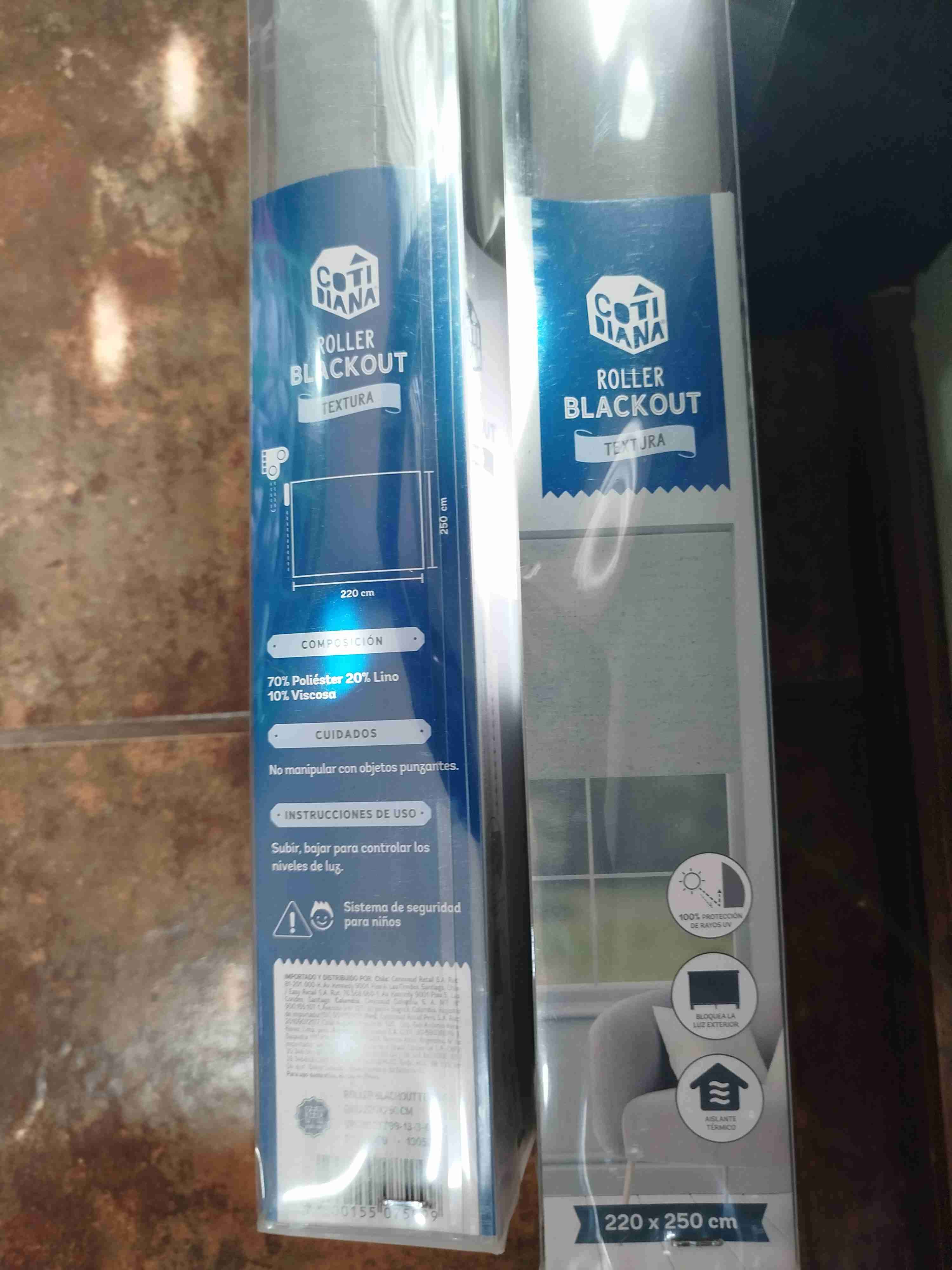 Cortina Roller Blackout Gris - 3