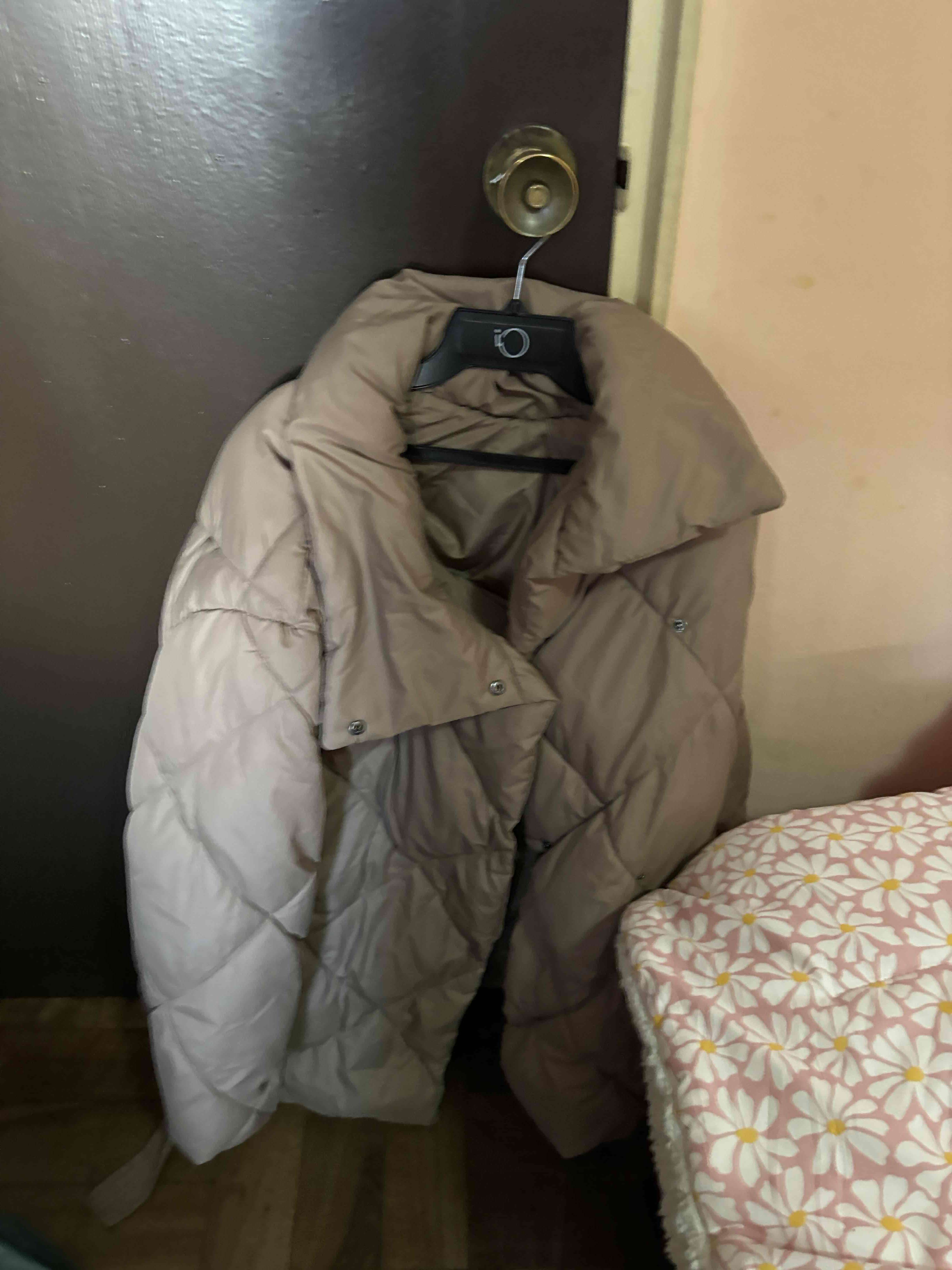 Chaqueta de invierno acolchada beige - 1