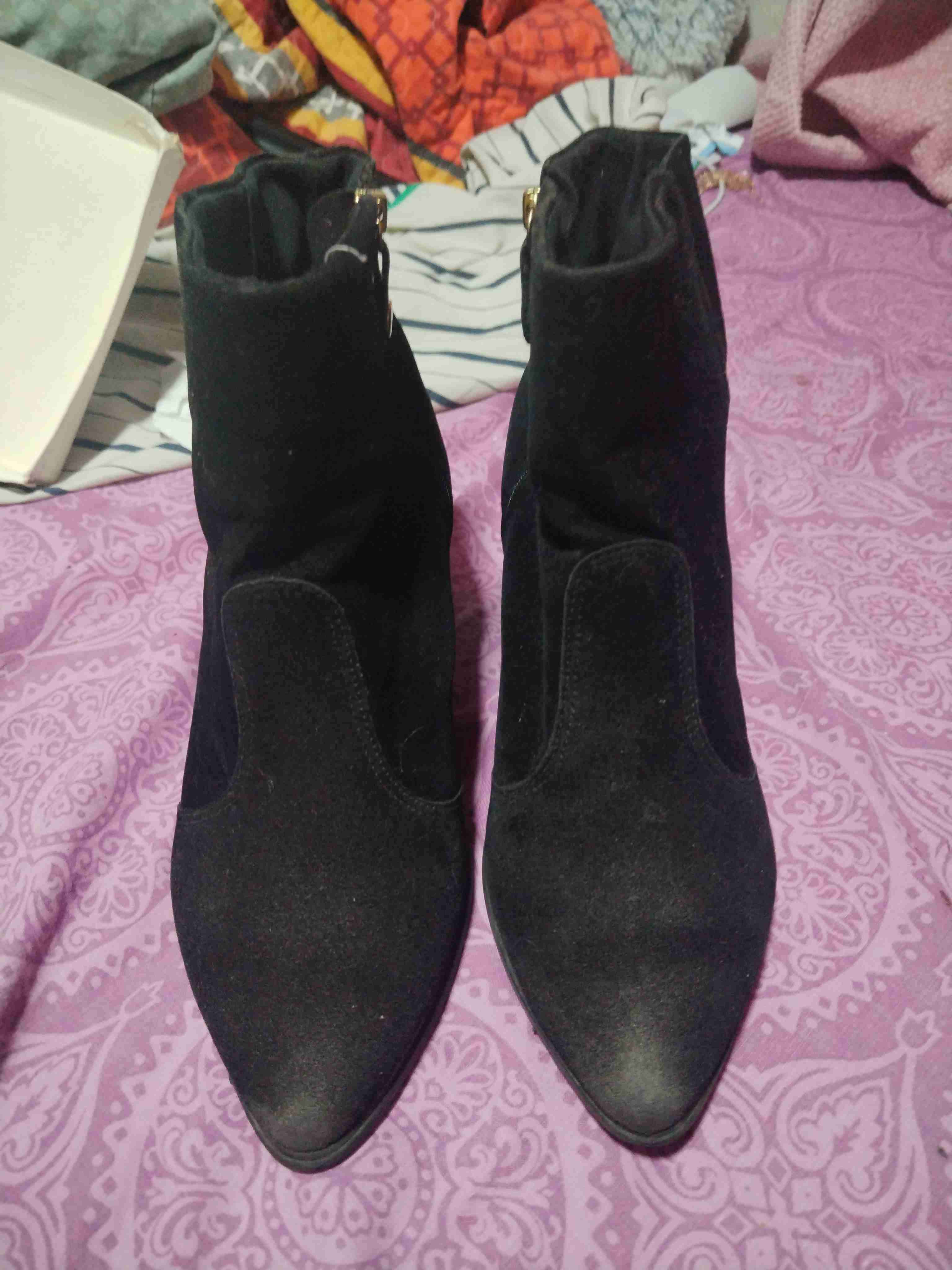 Botines negros de gamuza - 1
