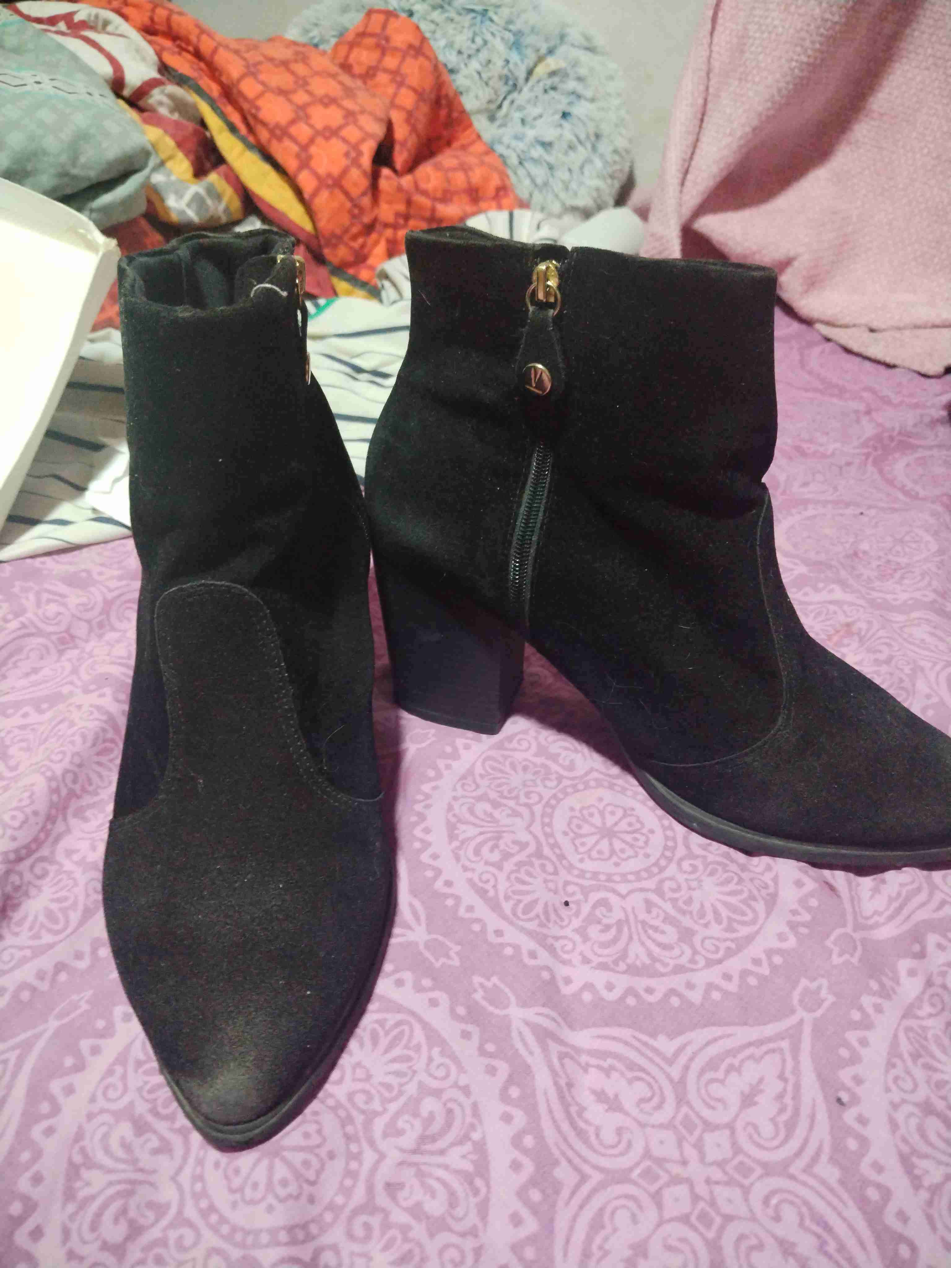 Botines negros de gamuza - 2