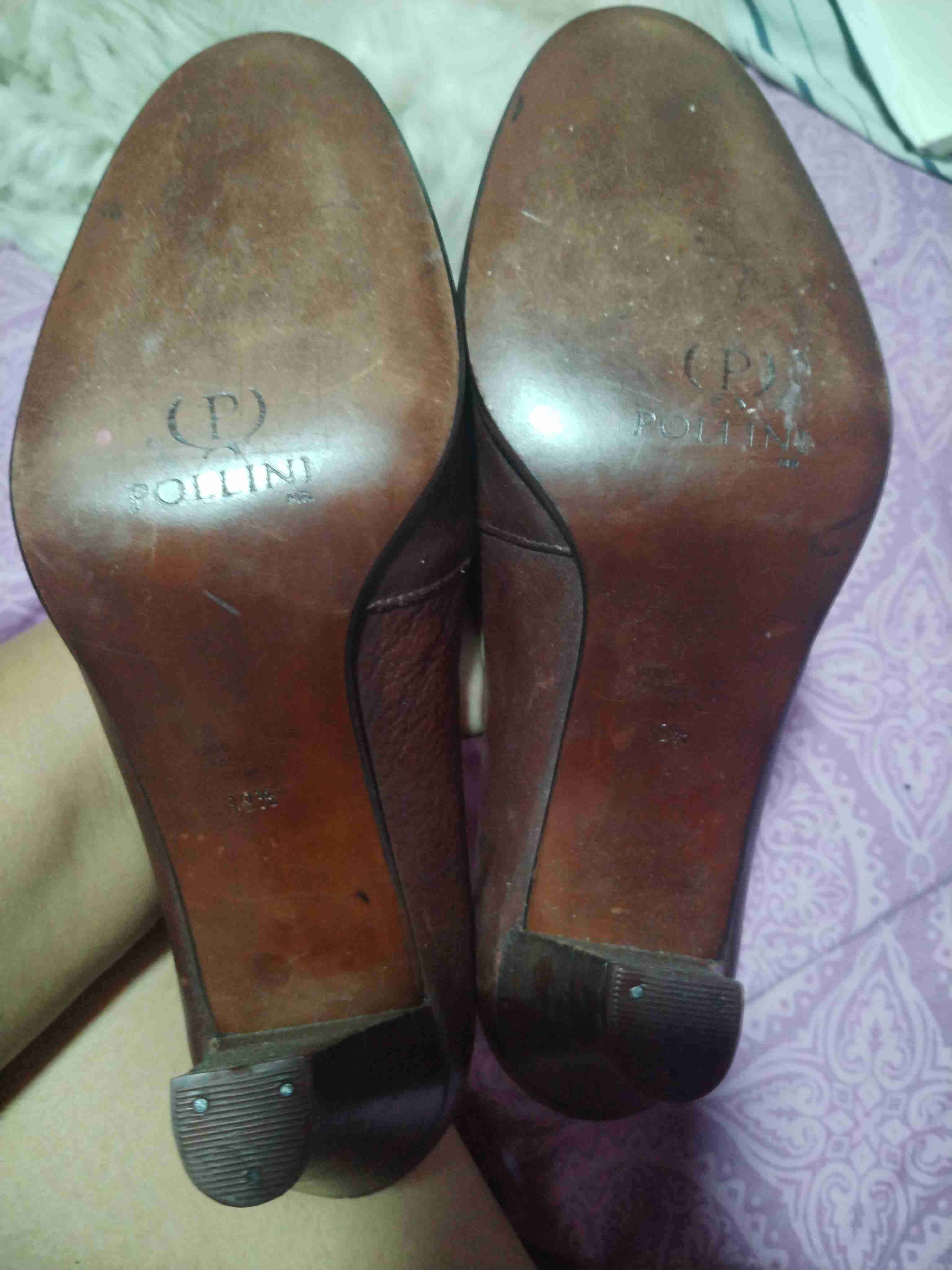 Zapatos de cuero marrón con hebilla - 5