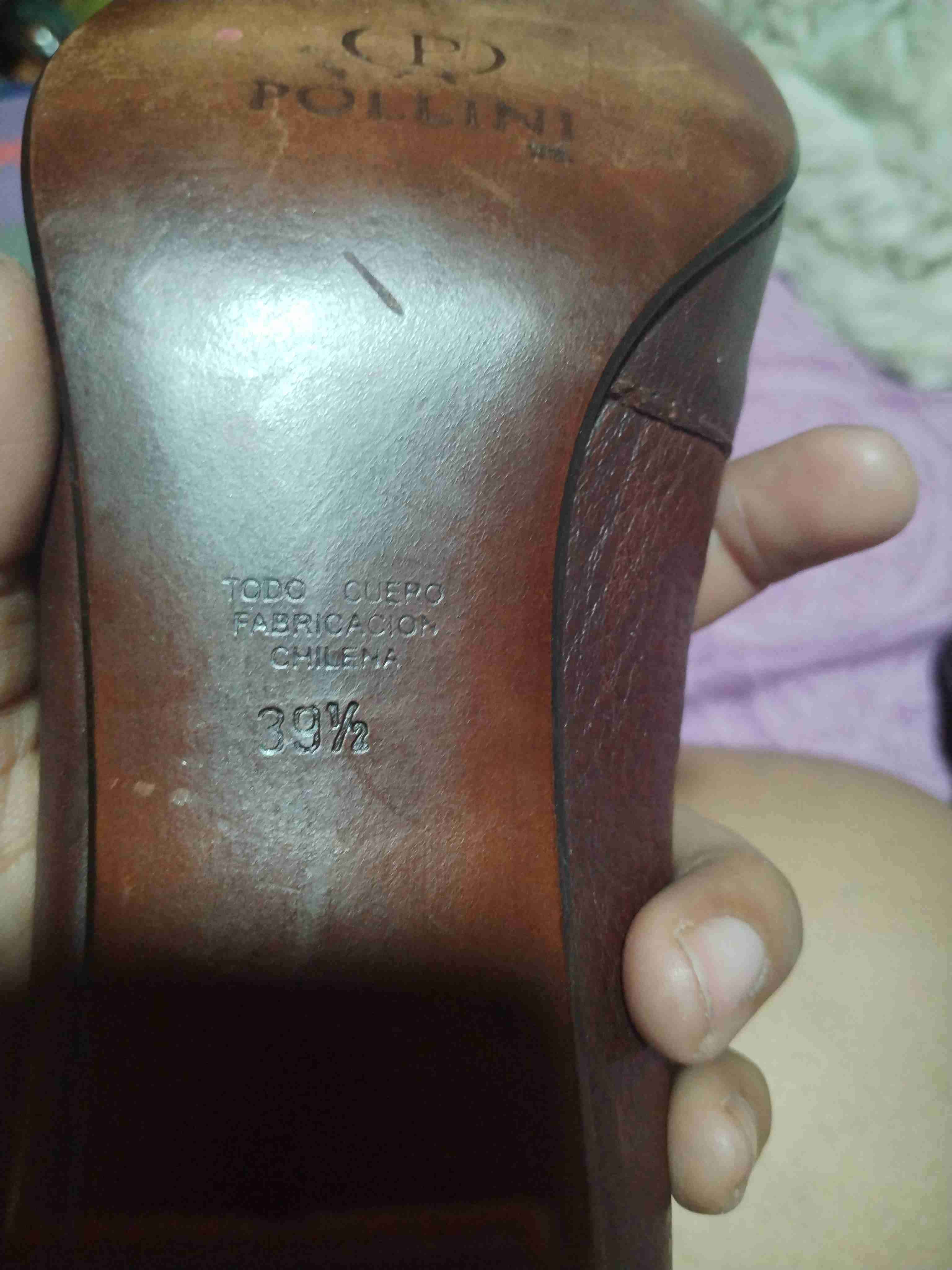 Zapatos de cuero marrón con hebilla - 6