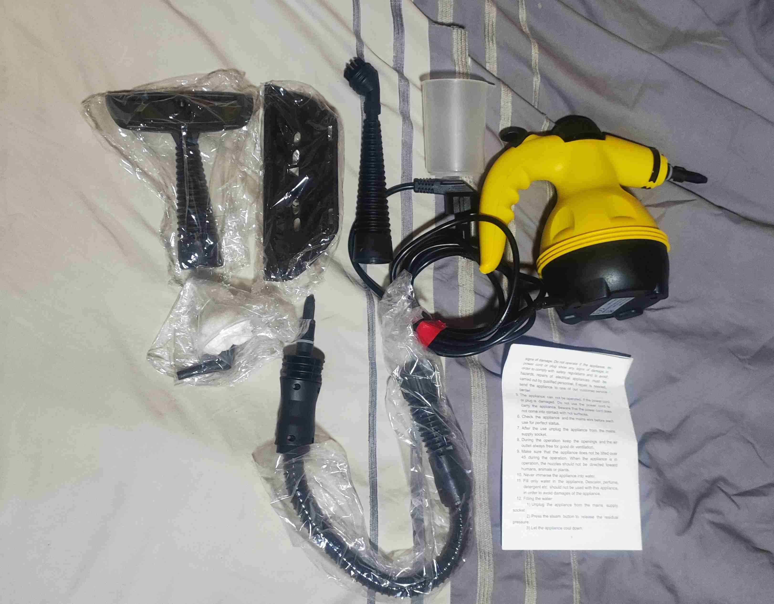 Limpiador a vapor amarillo compacto - miniatura 3