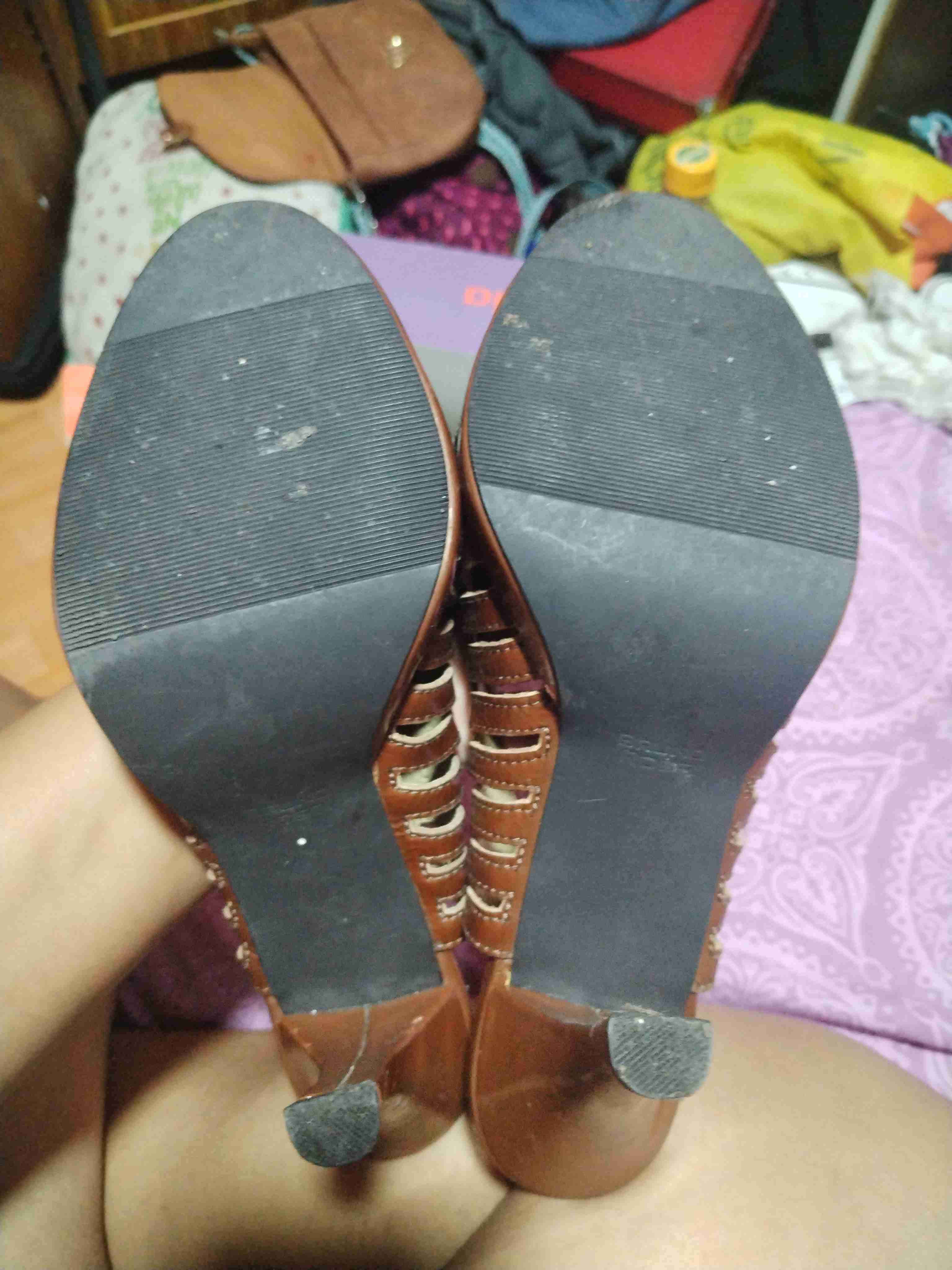 Sandalias café de mujer - 5