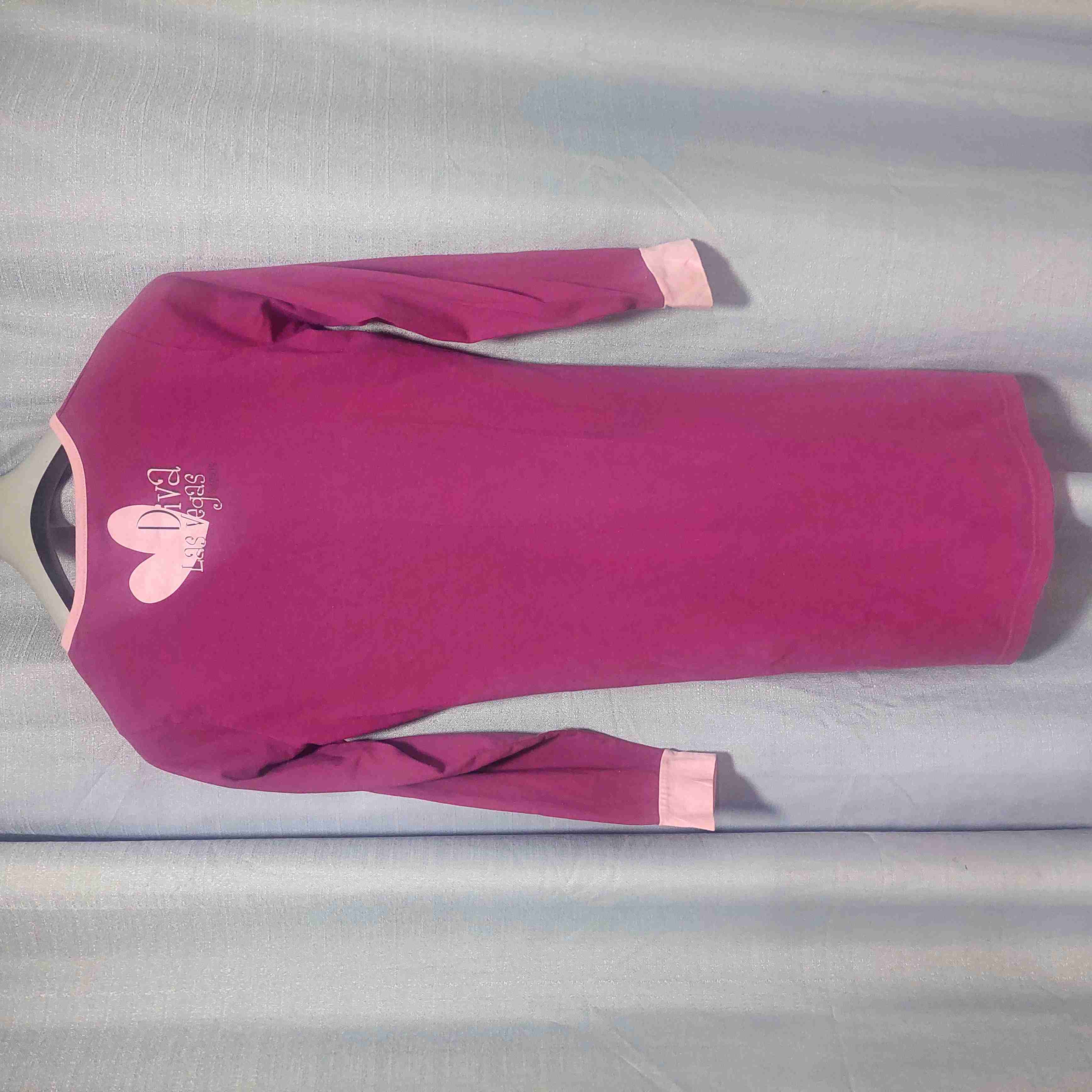 Pijama largo rosa "Diva Las Vegas" - 2