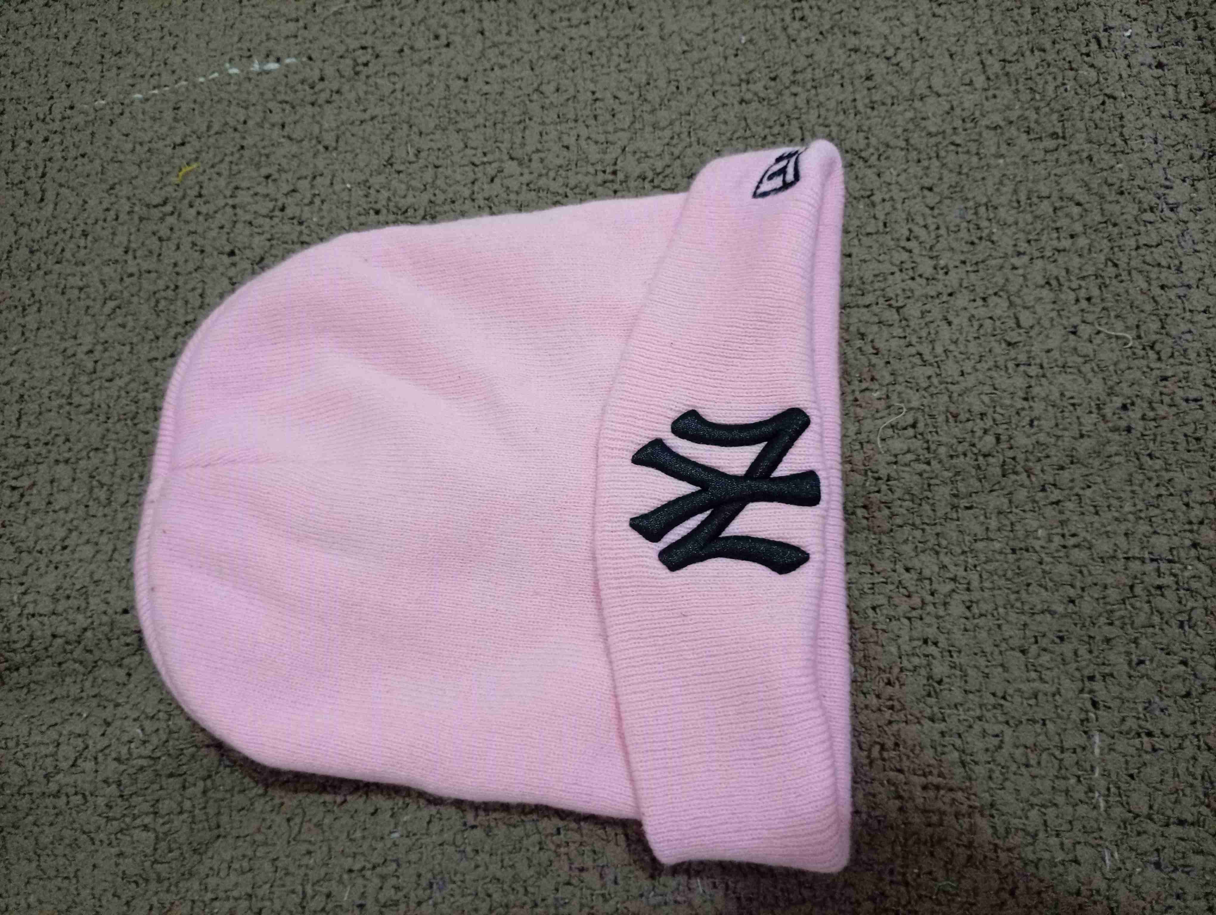 Gorro de lana rosado ny - 1
