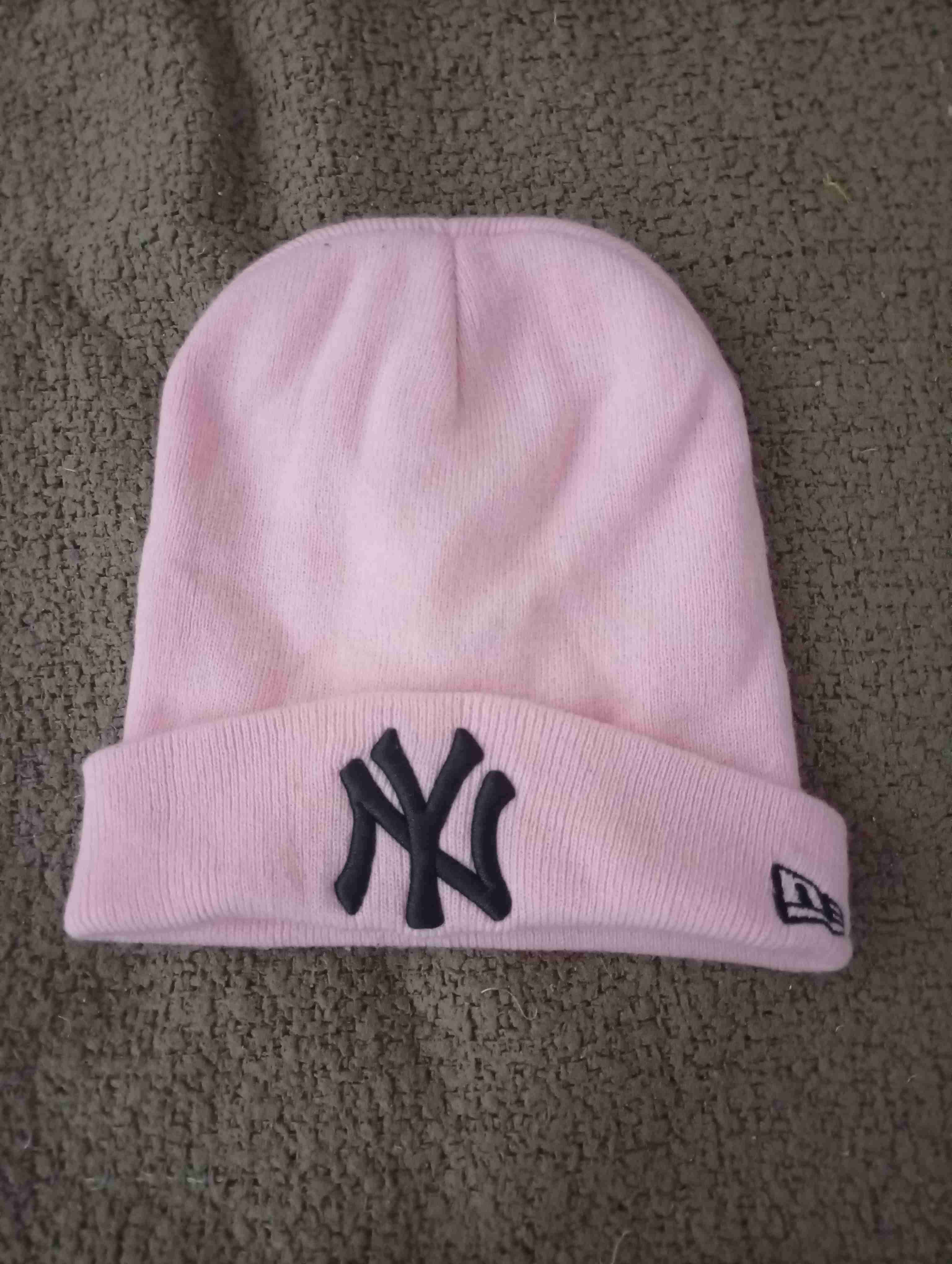 Gorro de lana rosado ny - 2
