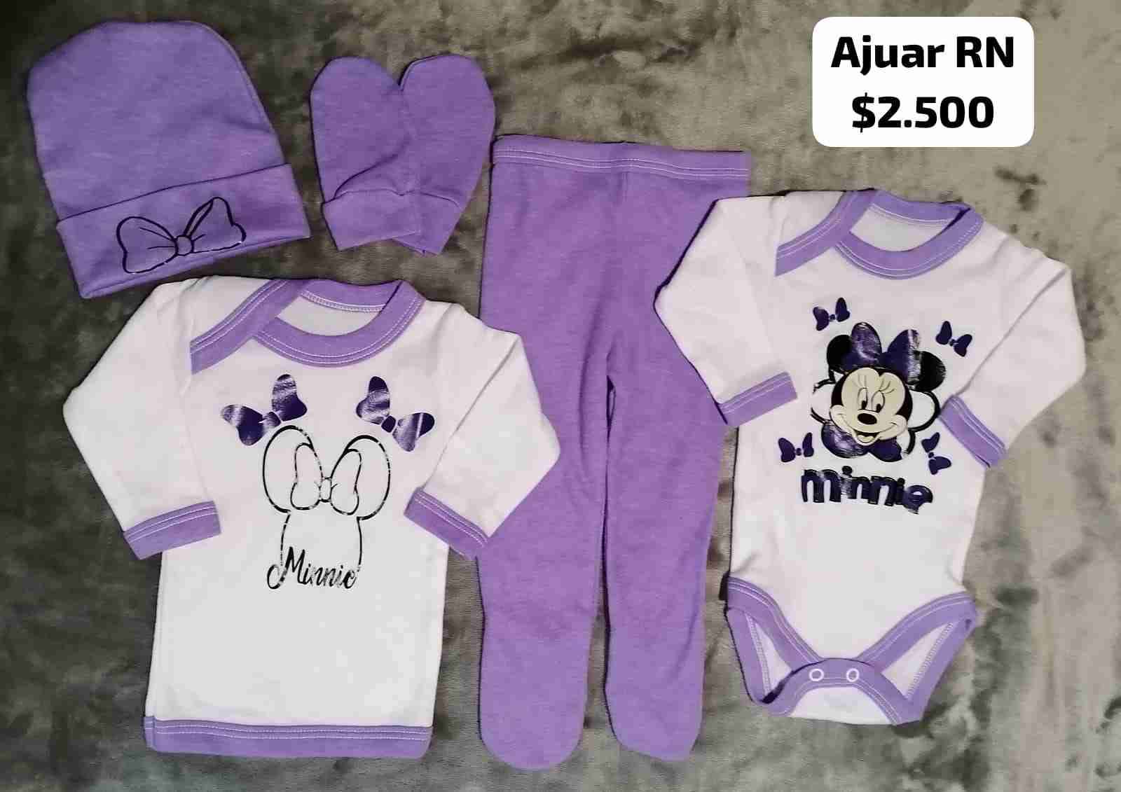 Ajuar RN Minnie morado