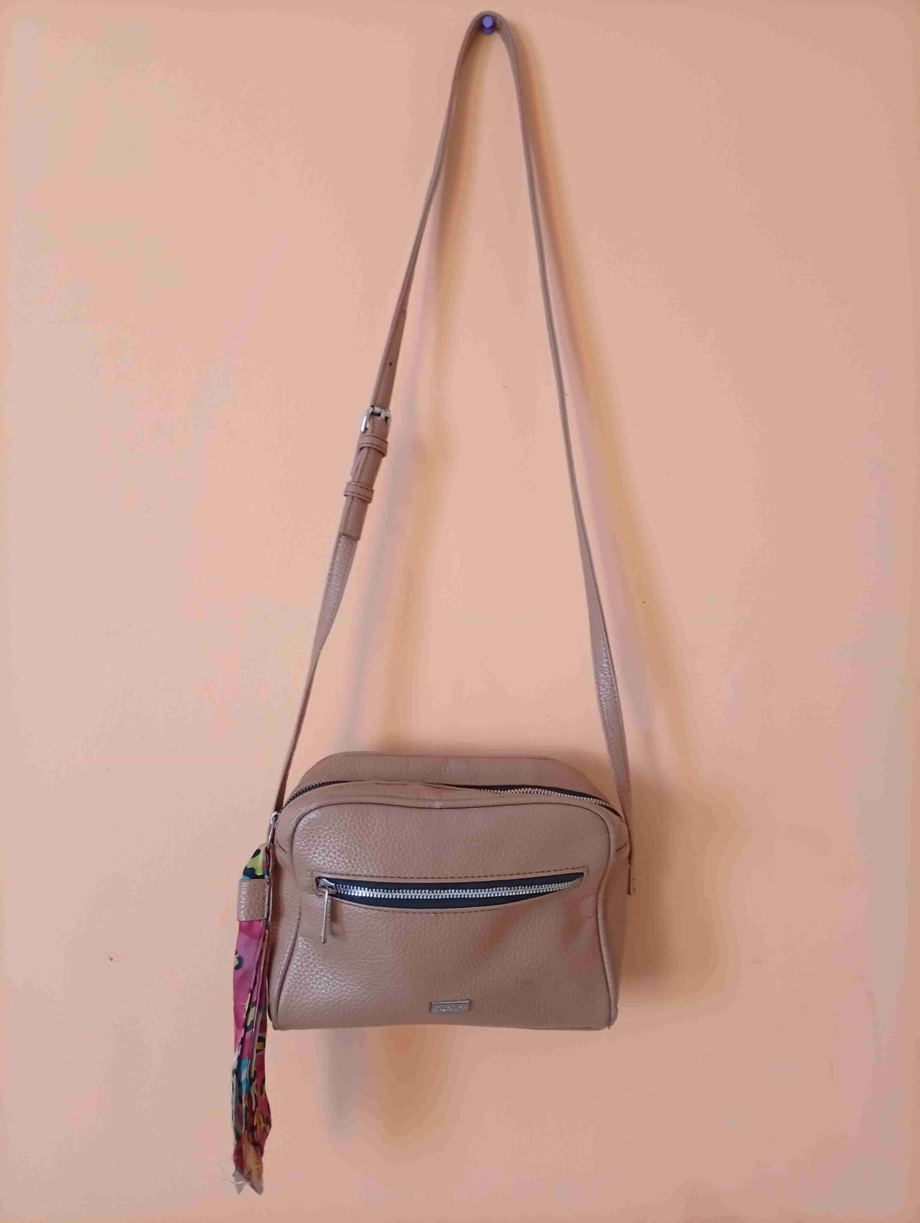 Cartera cruzada beige sybilla - miniatura 2