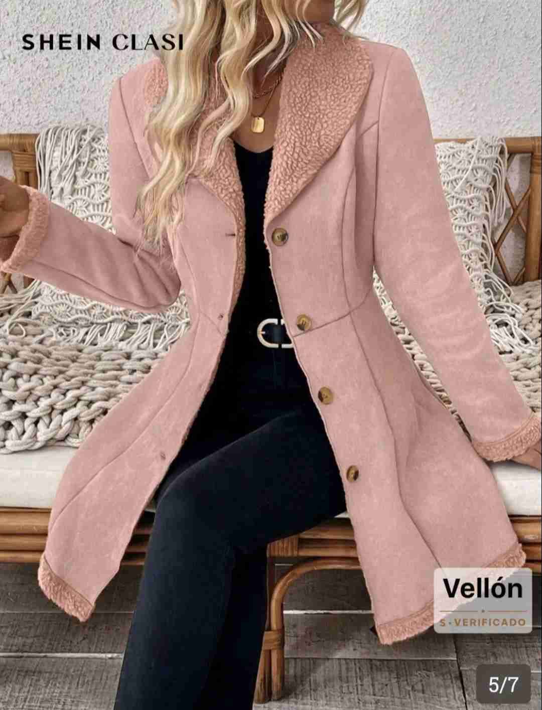 Abrigo rosa vellon - miniatura 4