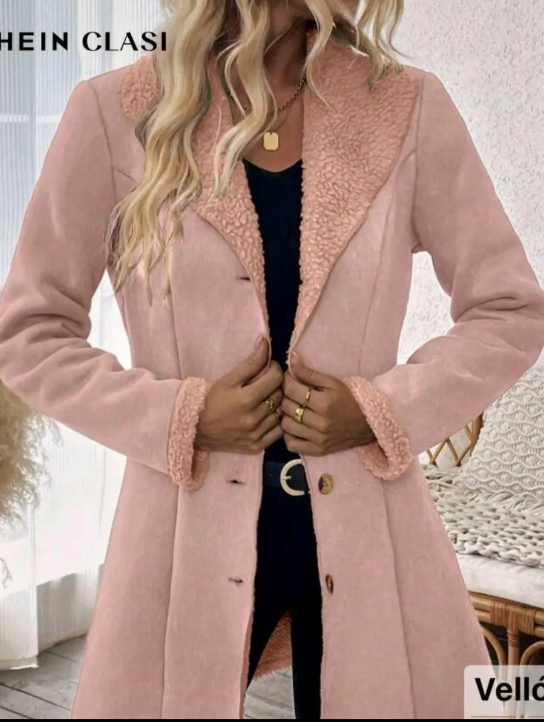 Abrigo rosa vellon - miniatura 5