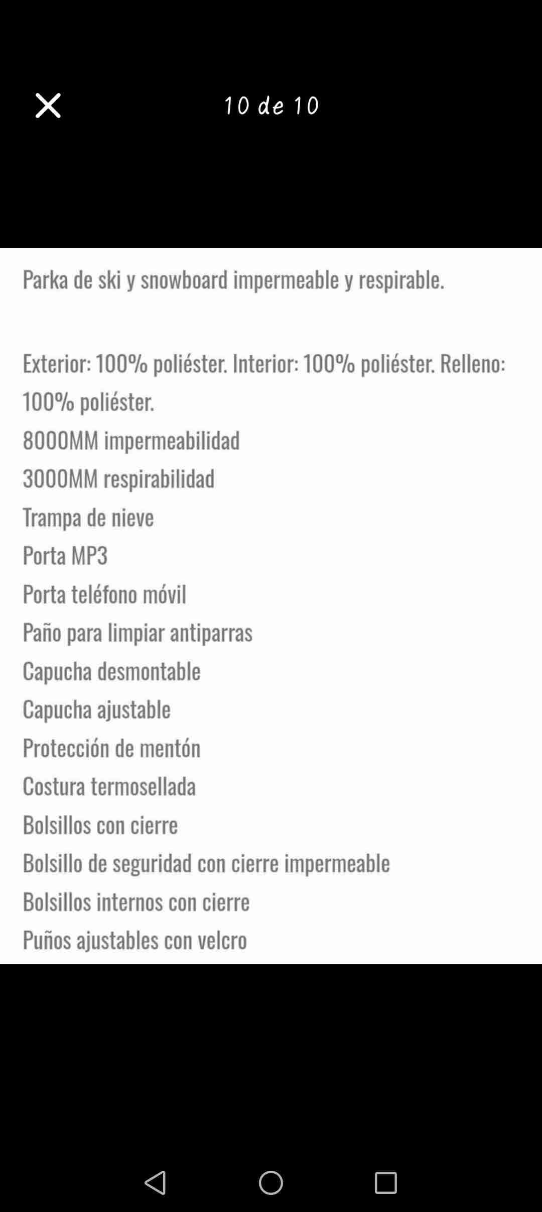 Chaqueta blanca impermeable mujer - miniatura 5