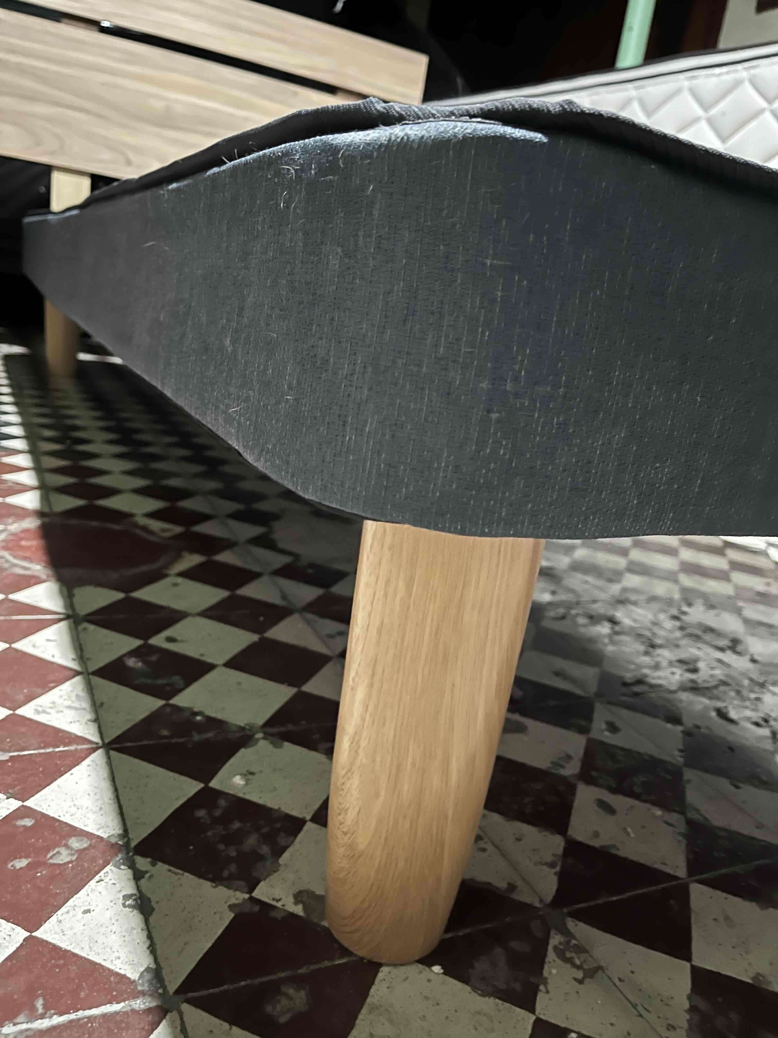 Cama con base de madera una plaza - 1