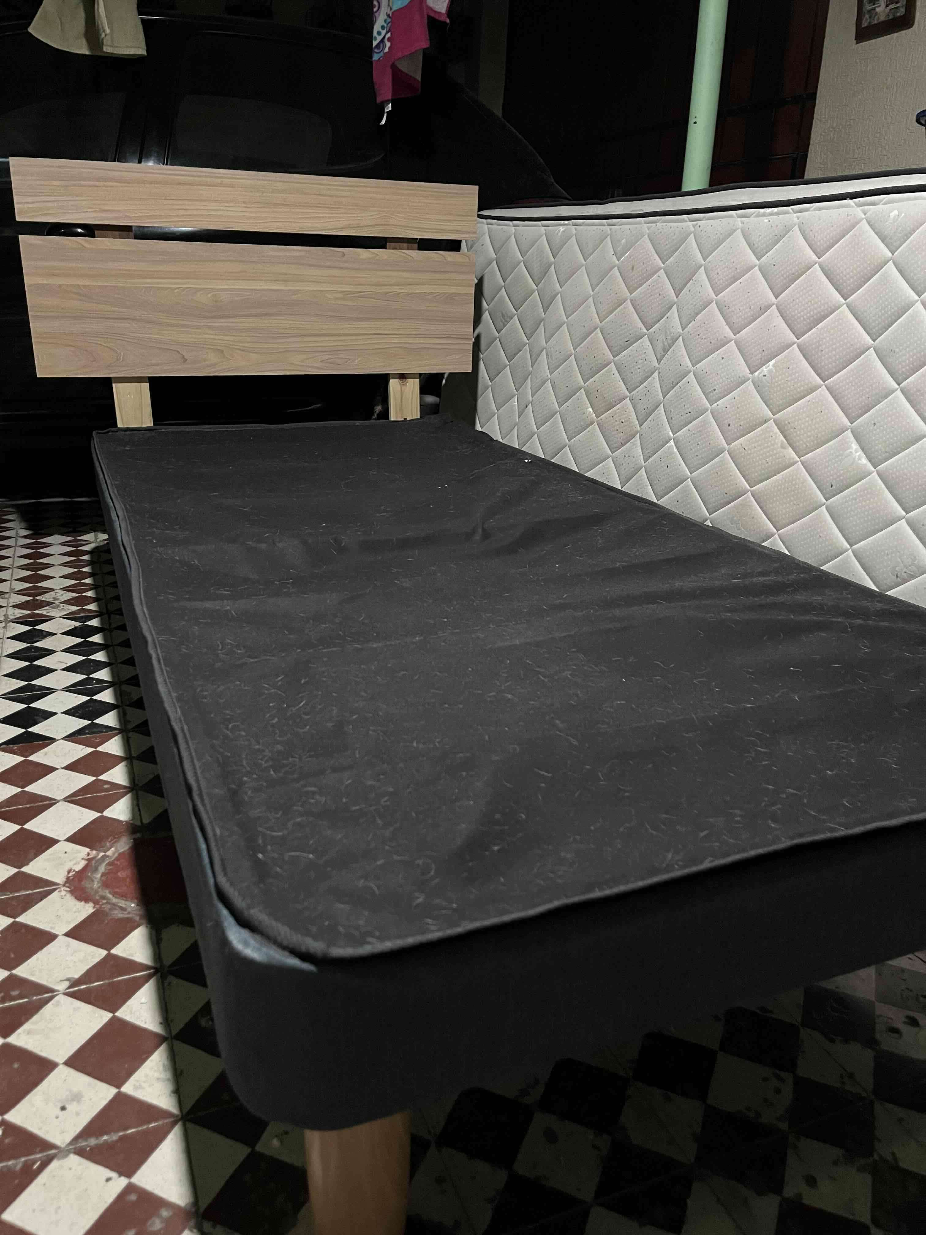 Cama con base de madera una plaza - 5