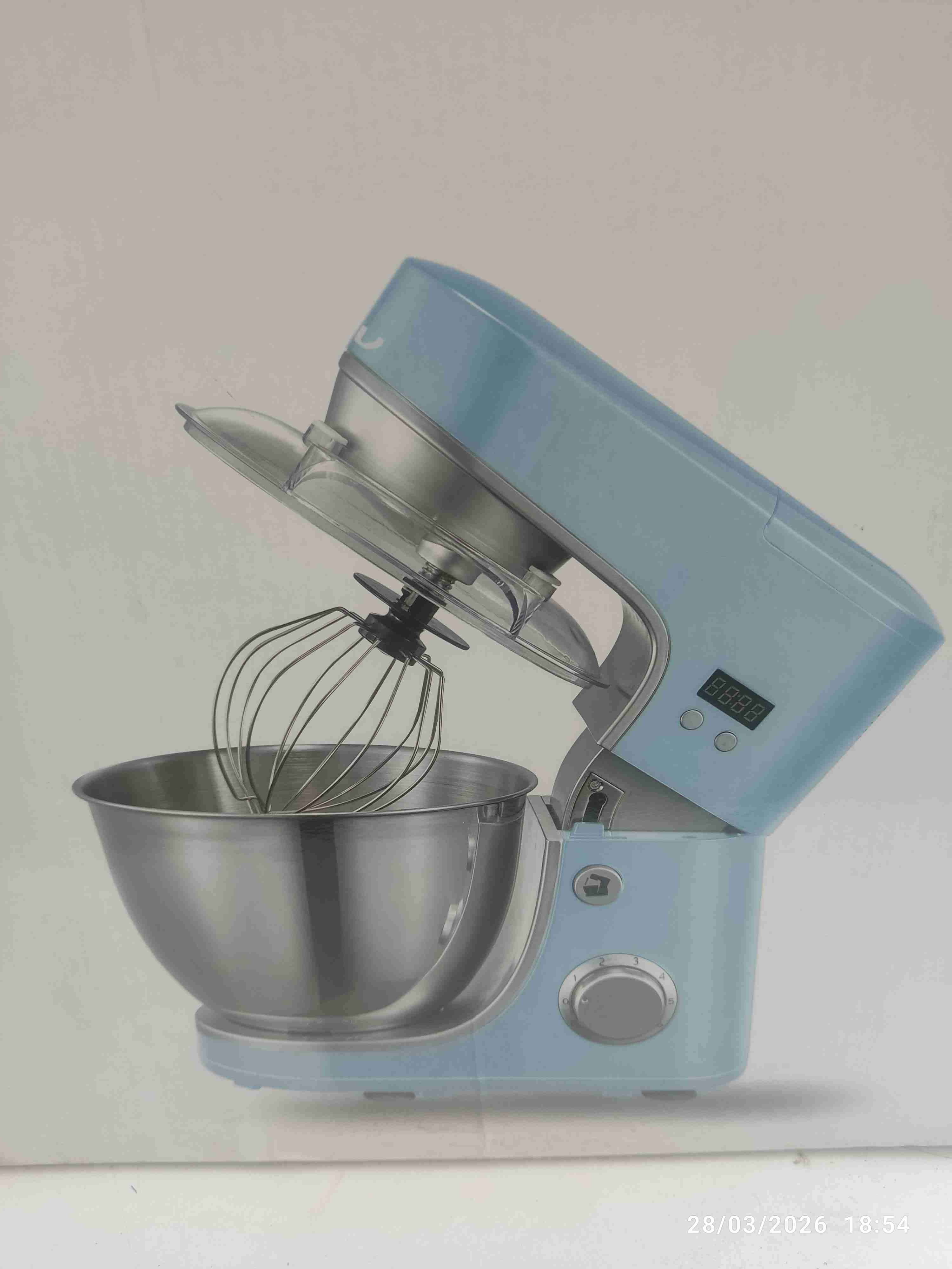 Batidora de pedestal azul - 1