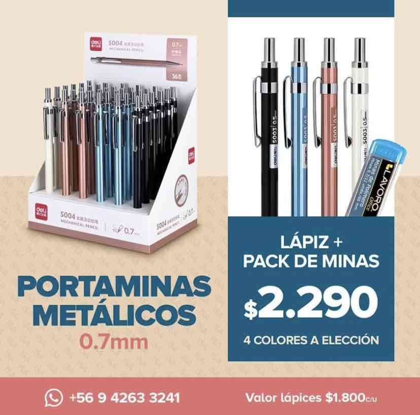 Portaminas metálicos 0.7mm - 1