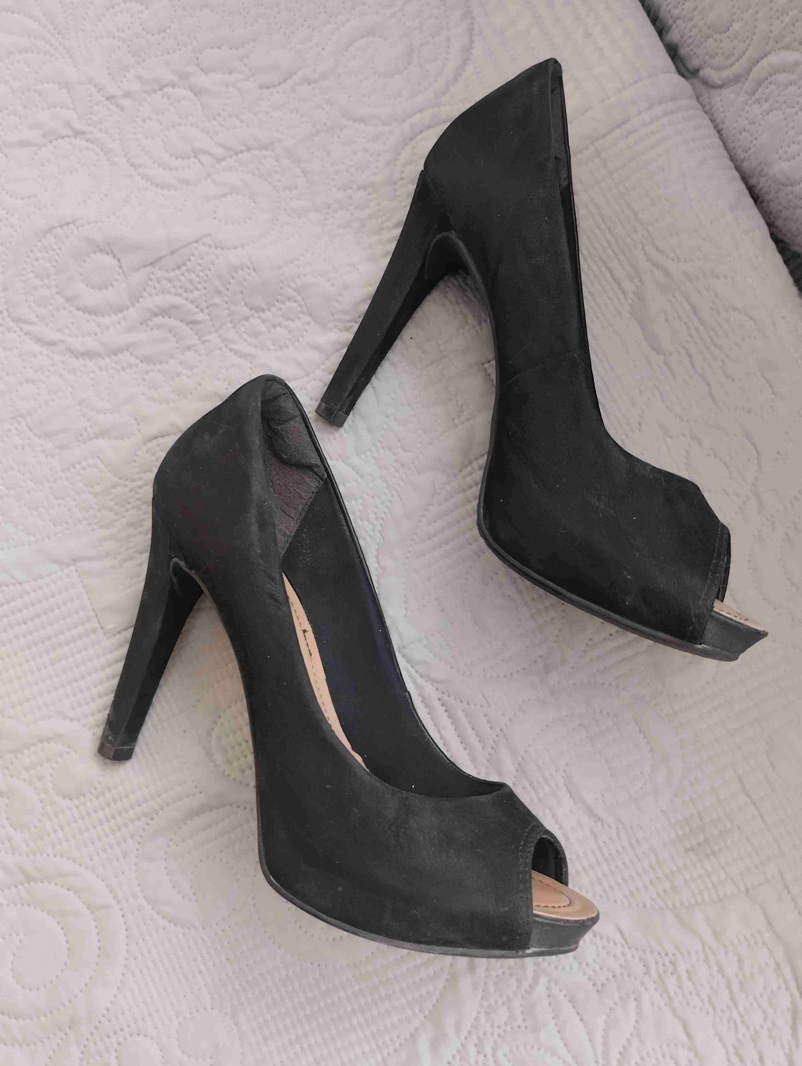 Tacones negros open toe - 2