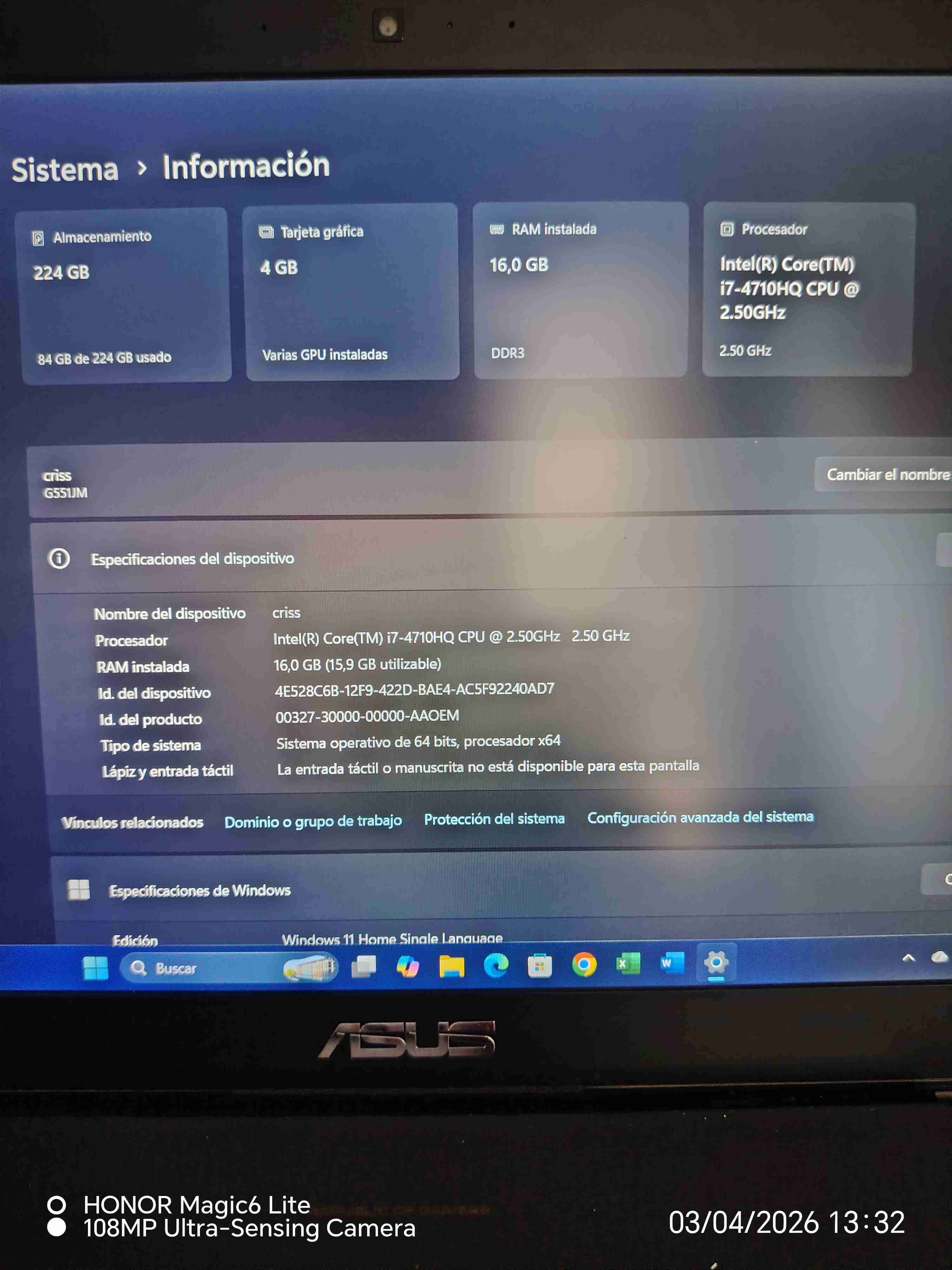 Notebook ASUS ROG Gamer - miniatura 5