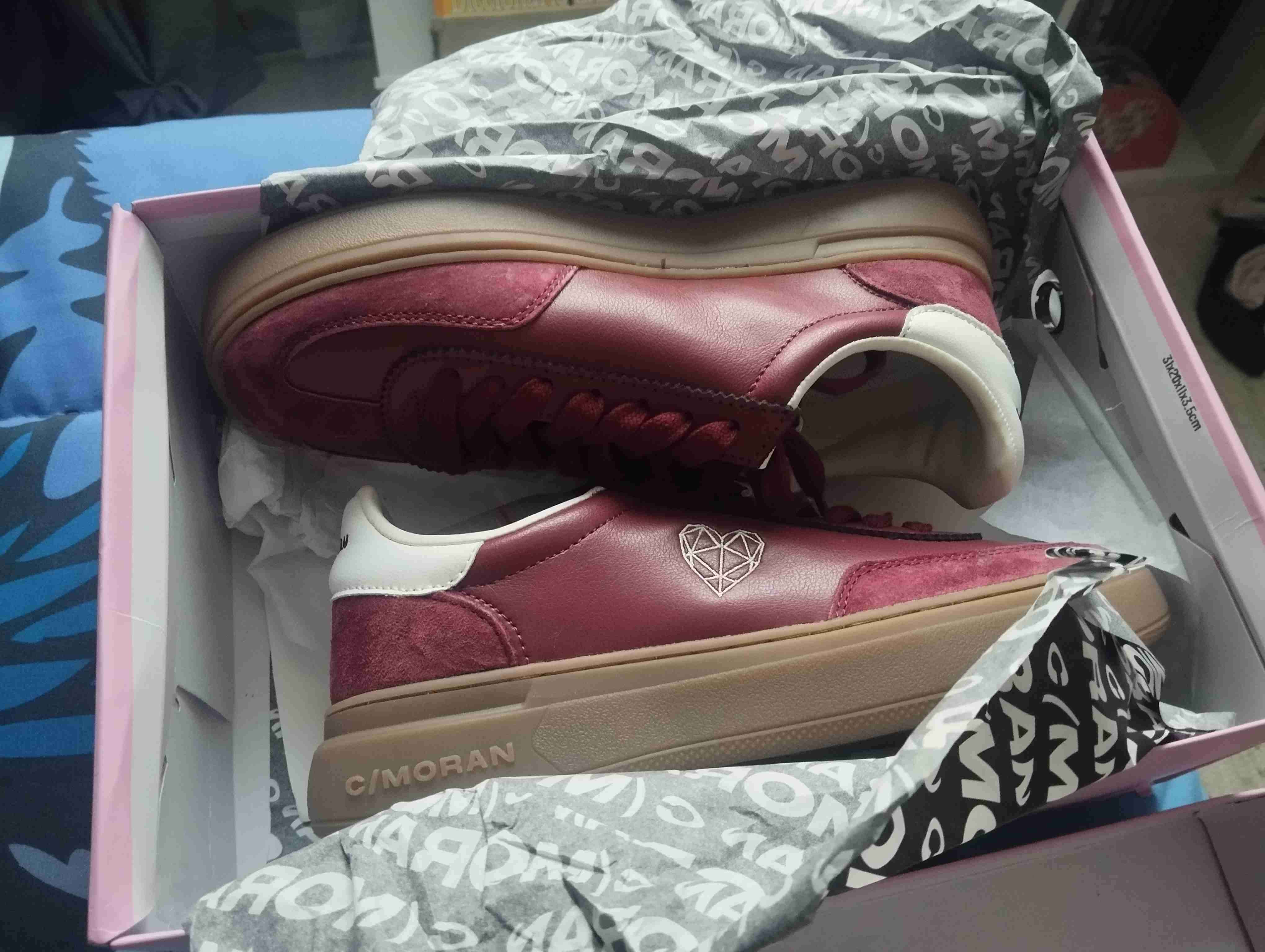 Zapatillas burdeo C/MORAN