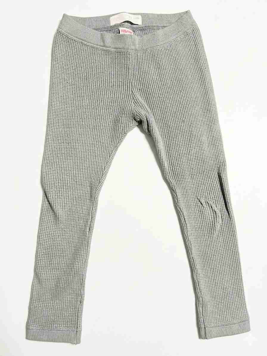 Pantalones tejidos beige y verde - miniatura 3