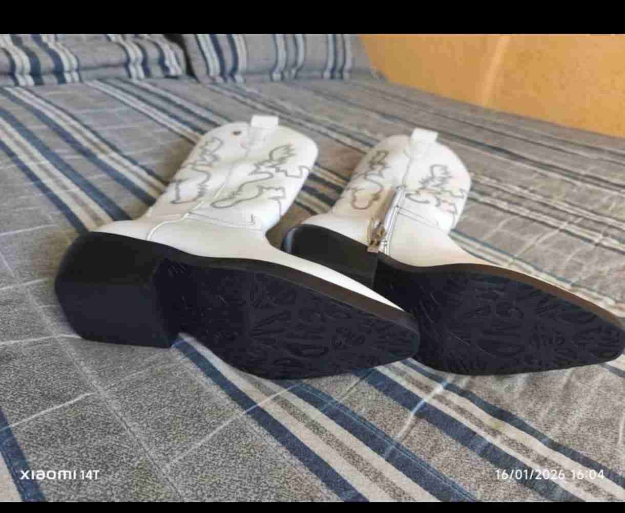 Botas vaqueras blancas - 4