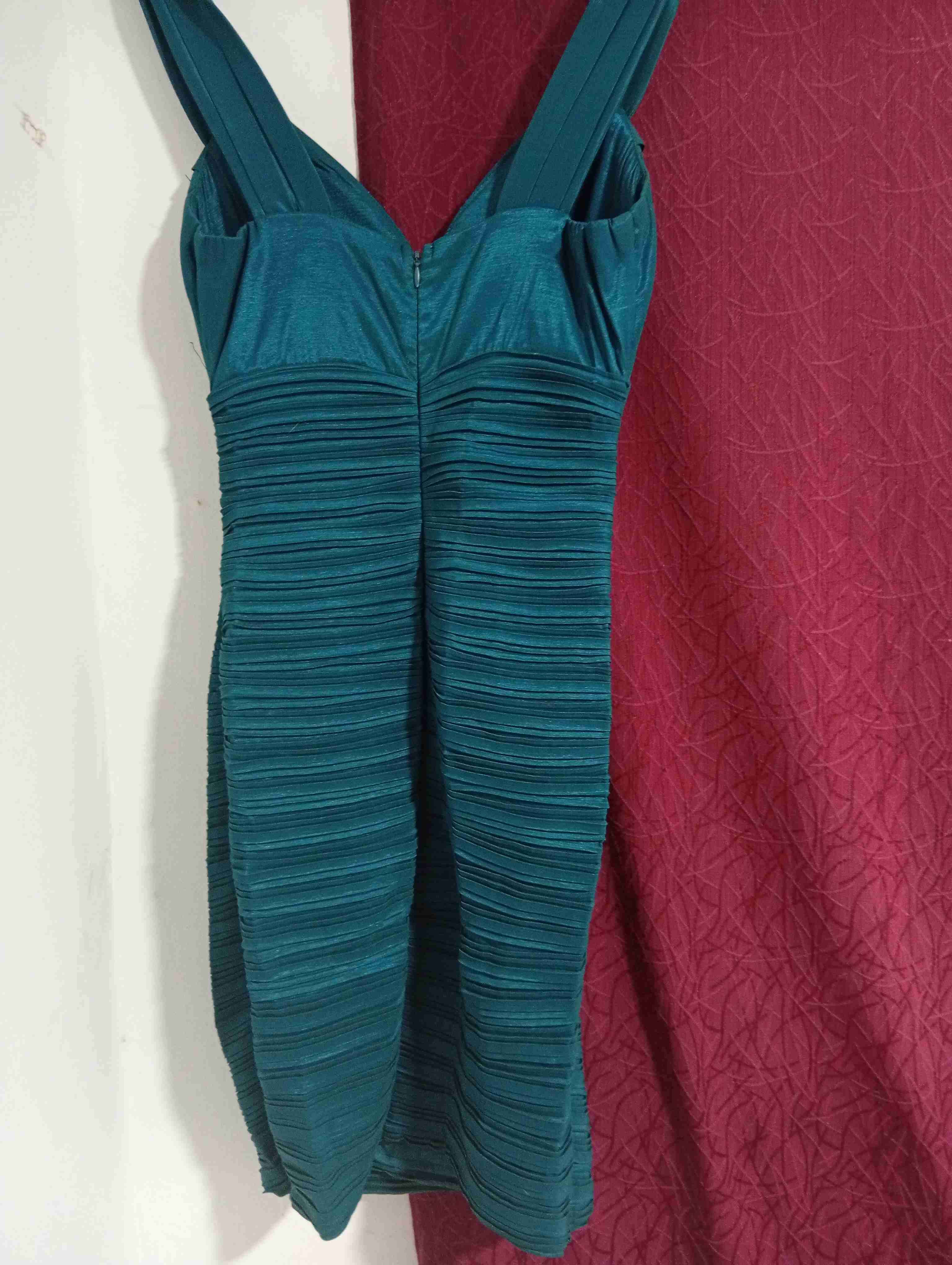 Vestido ajustado azul verdoso - miniatura 2