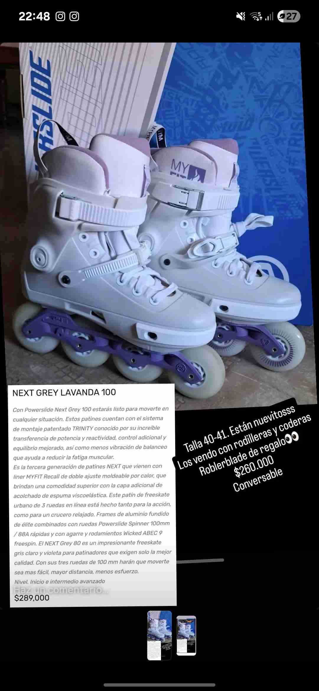 Patines en línea blancos - miniatura 4