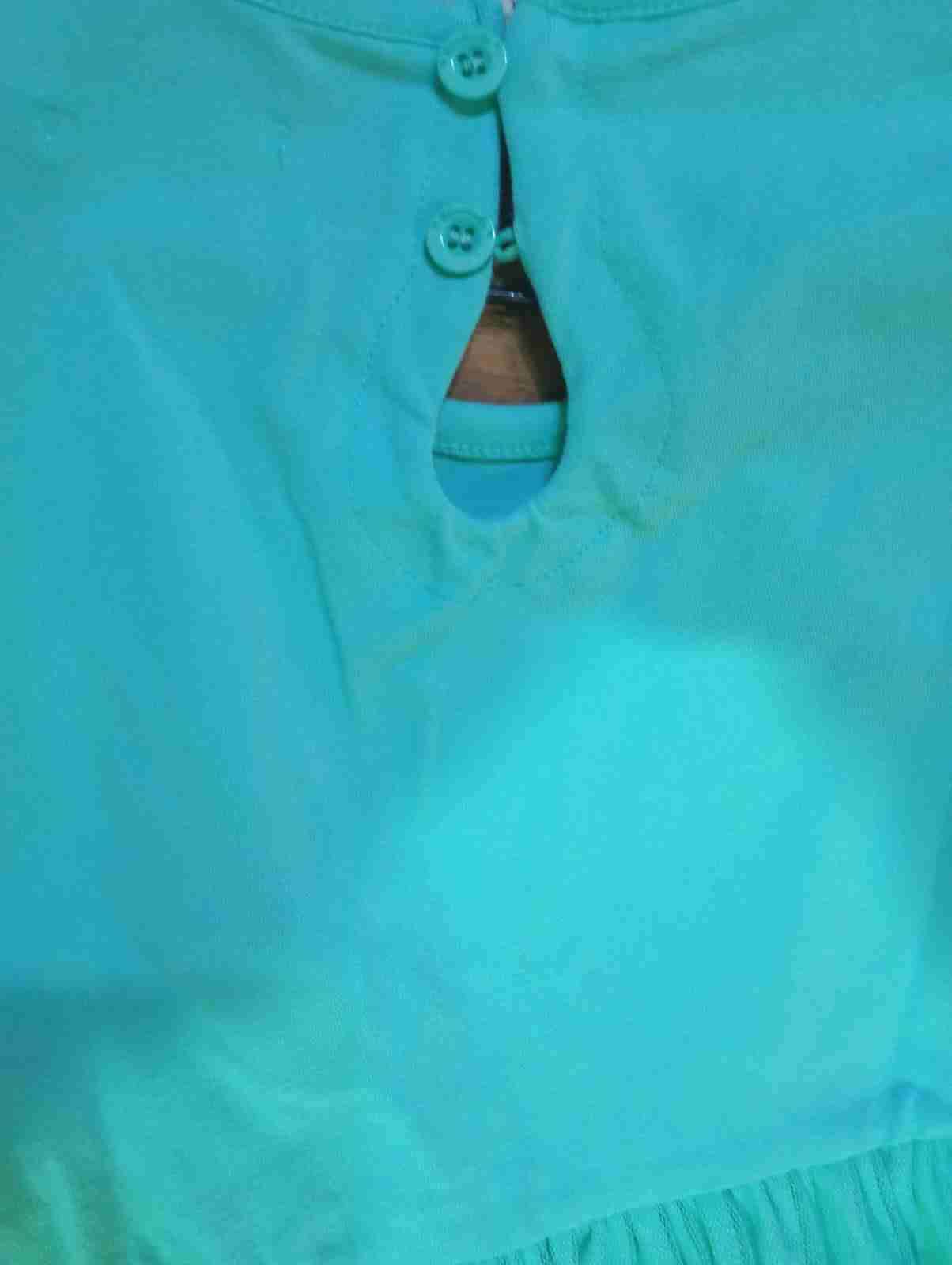 Vestido verde bordado talla 12 - 3