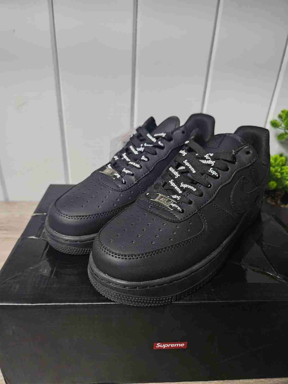 Zapatillas Airforce 1 x supreme negras nike - 3