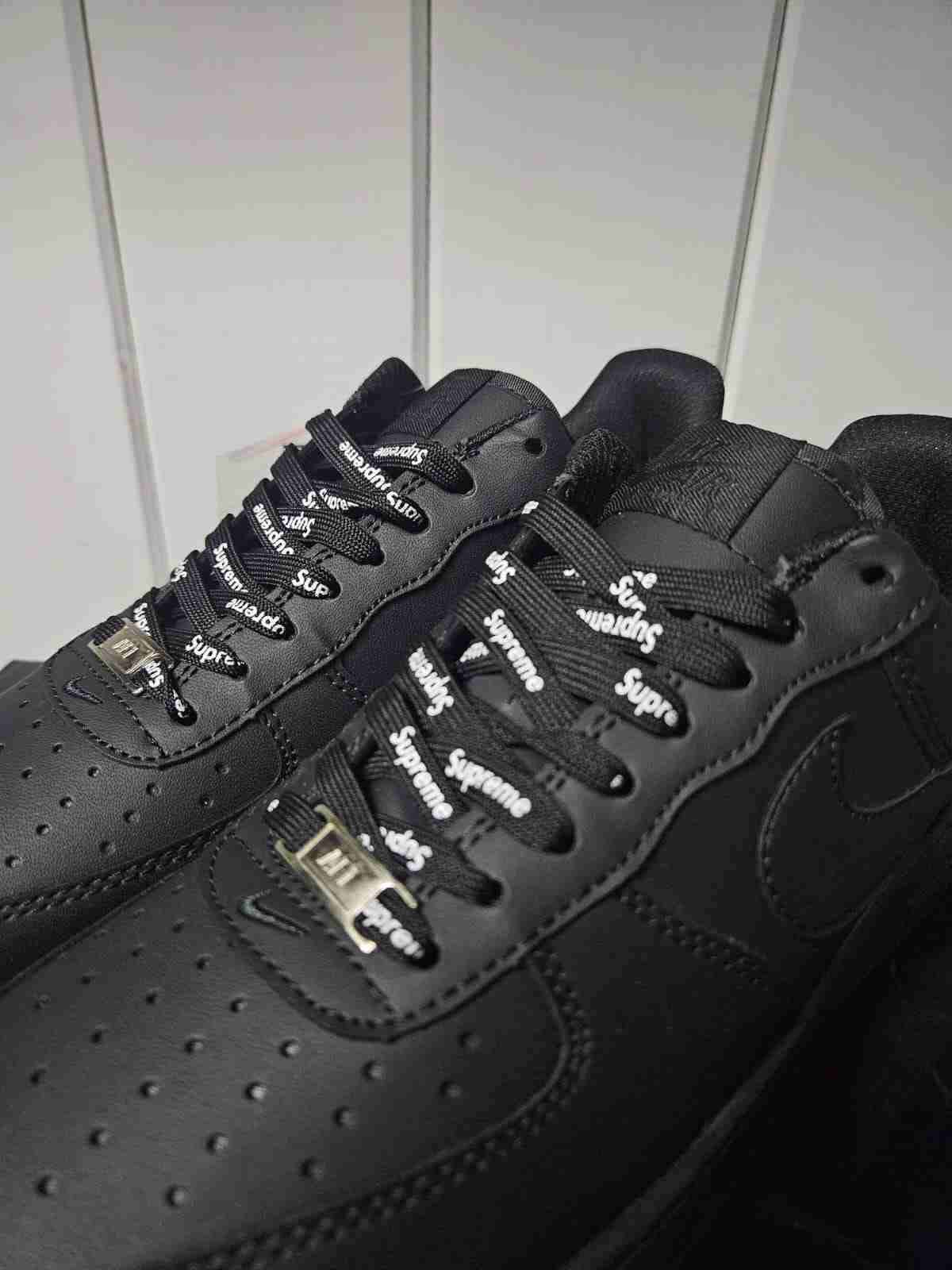 Zapatillas Airforce 1 x supreme negras nike - 4
