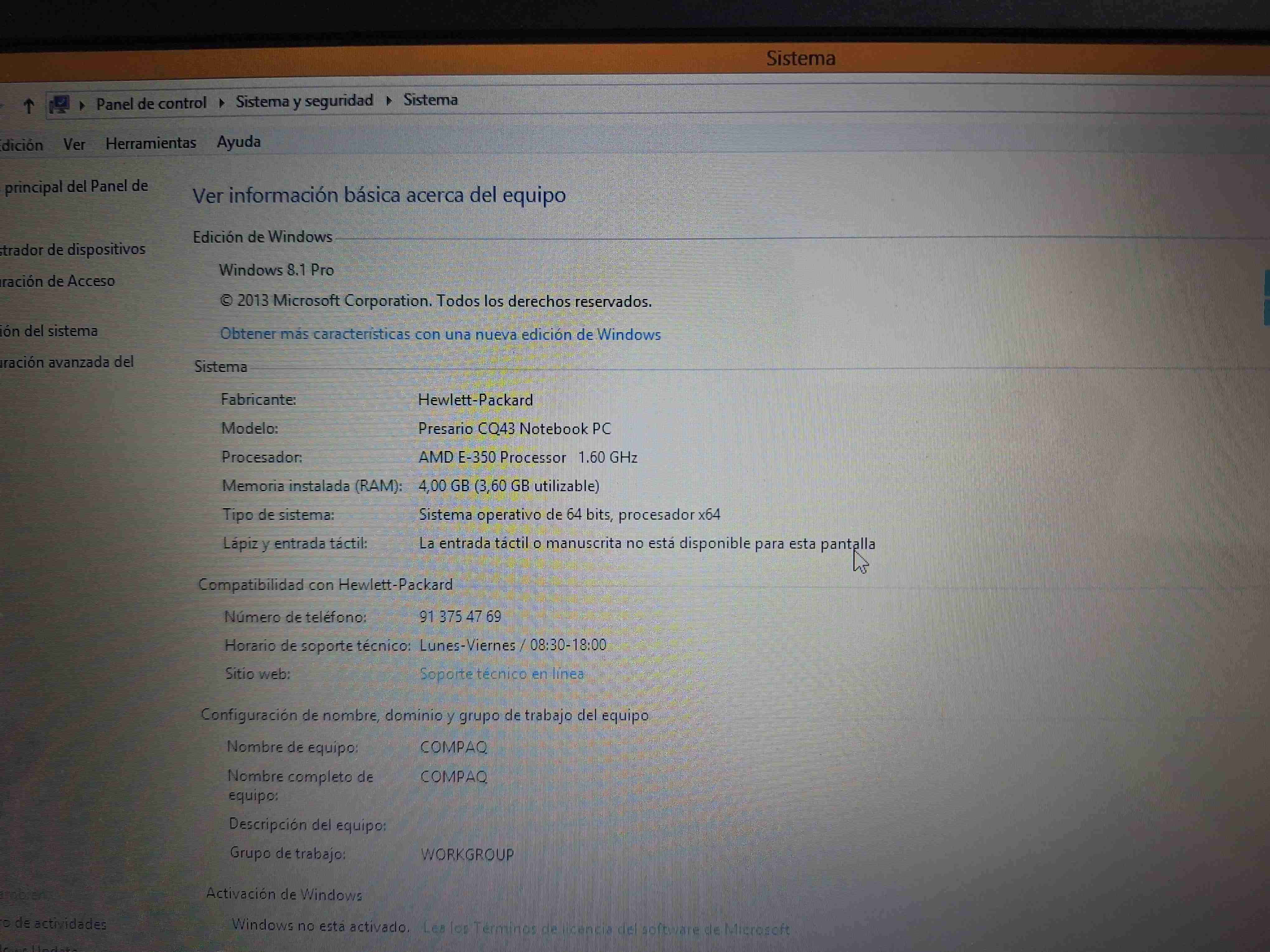 Notebook HP Presario CQ43 - miniatura 1