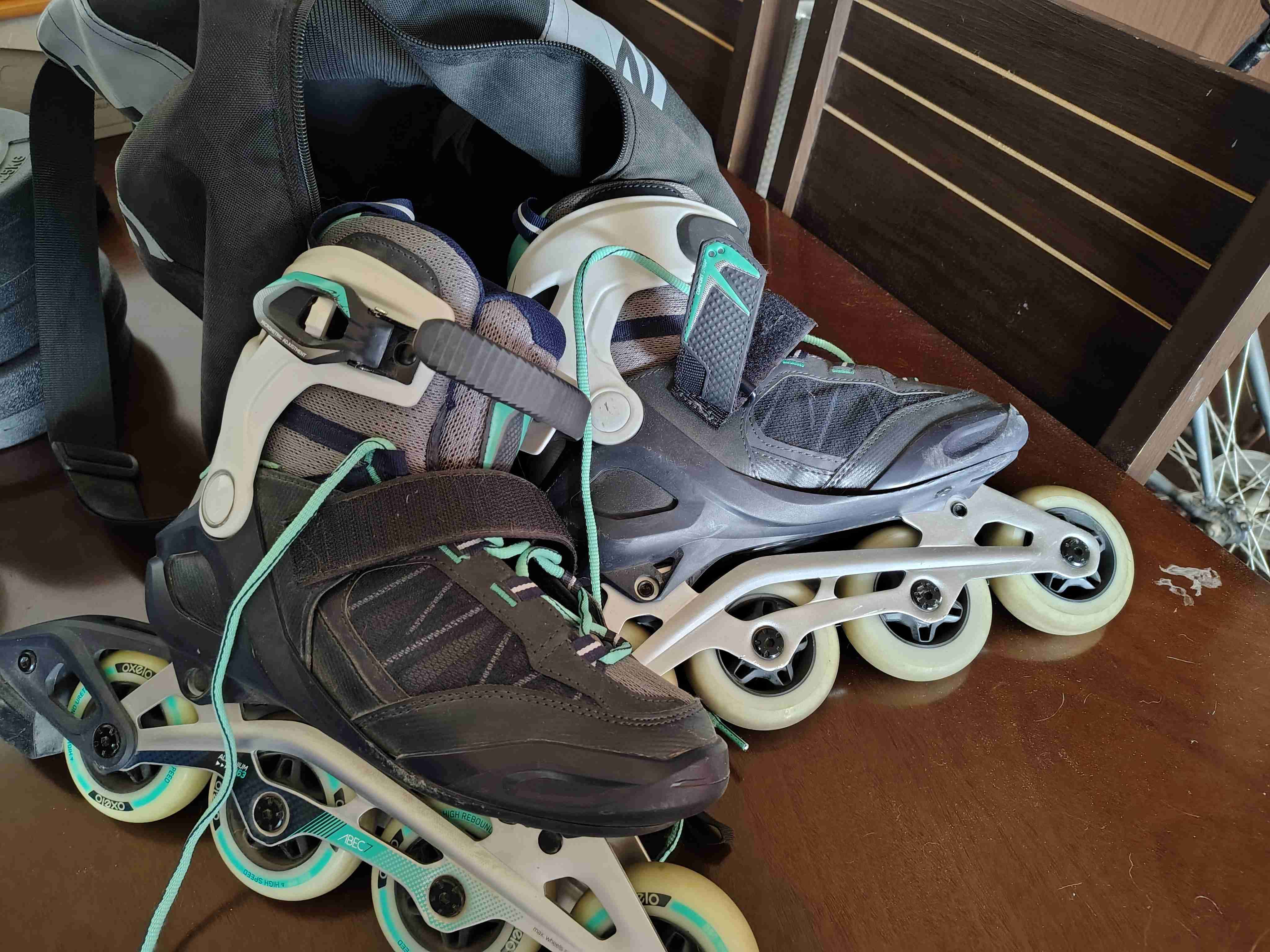 Patines en línea Oxelo grises - miniatura 5