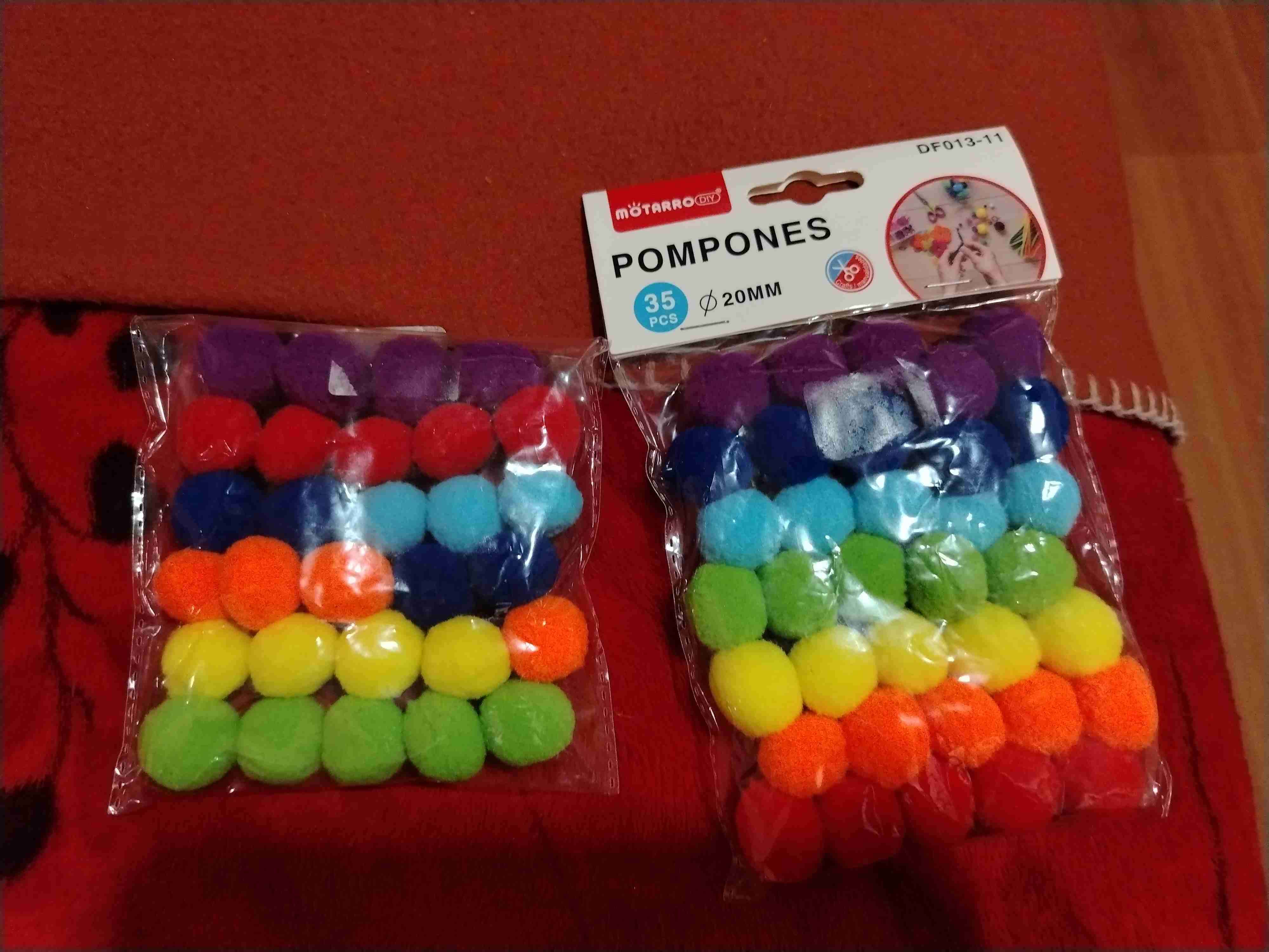 Pompones de colores 20mm - 1