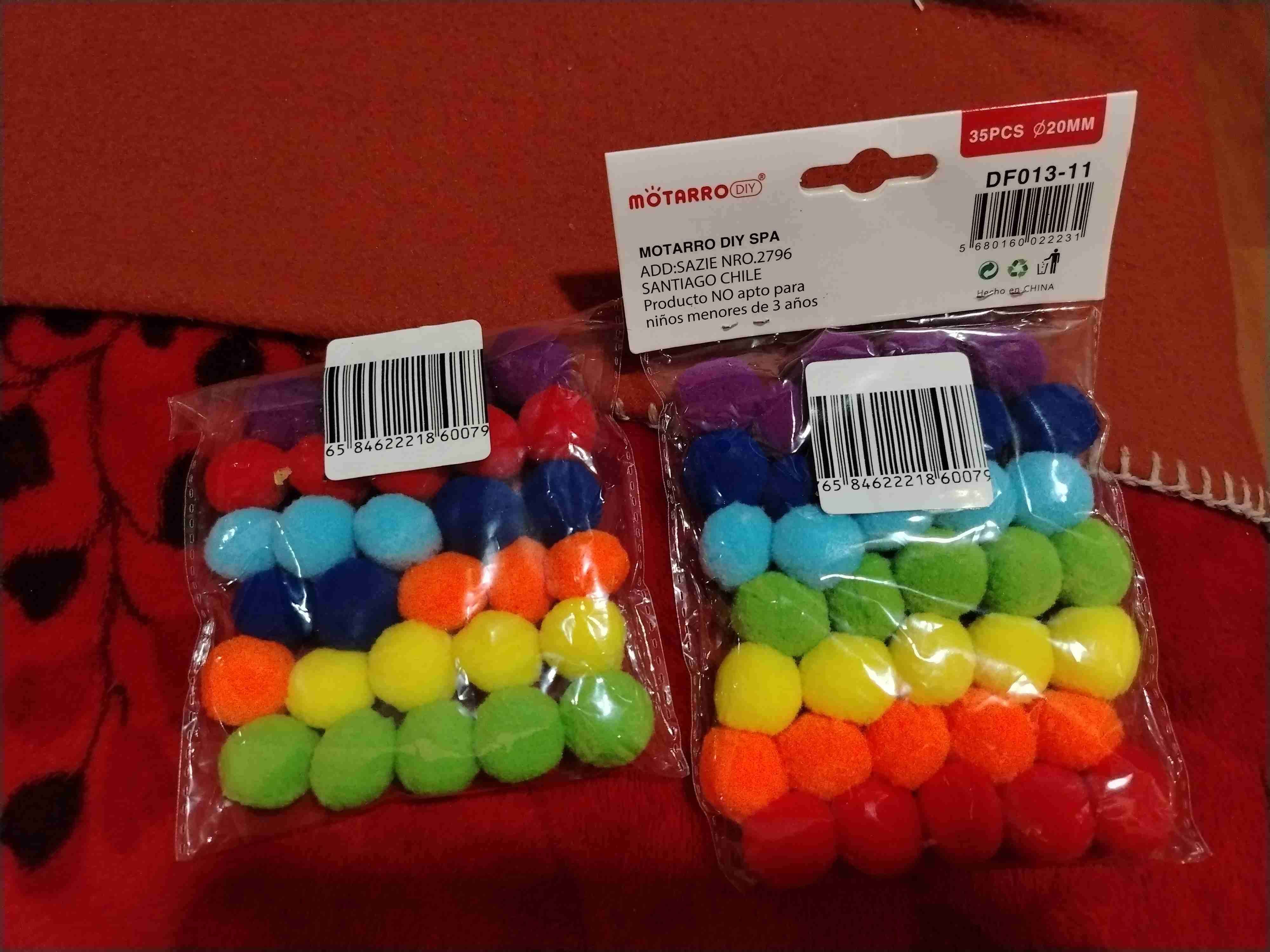 Pompones de colores 20mm - 2