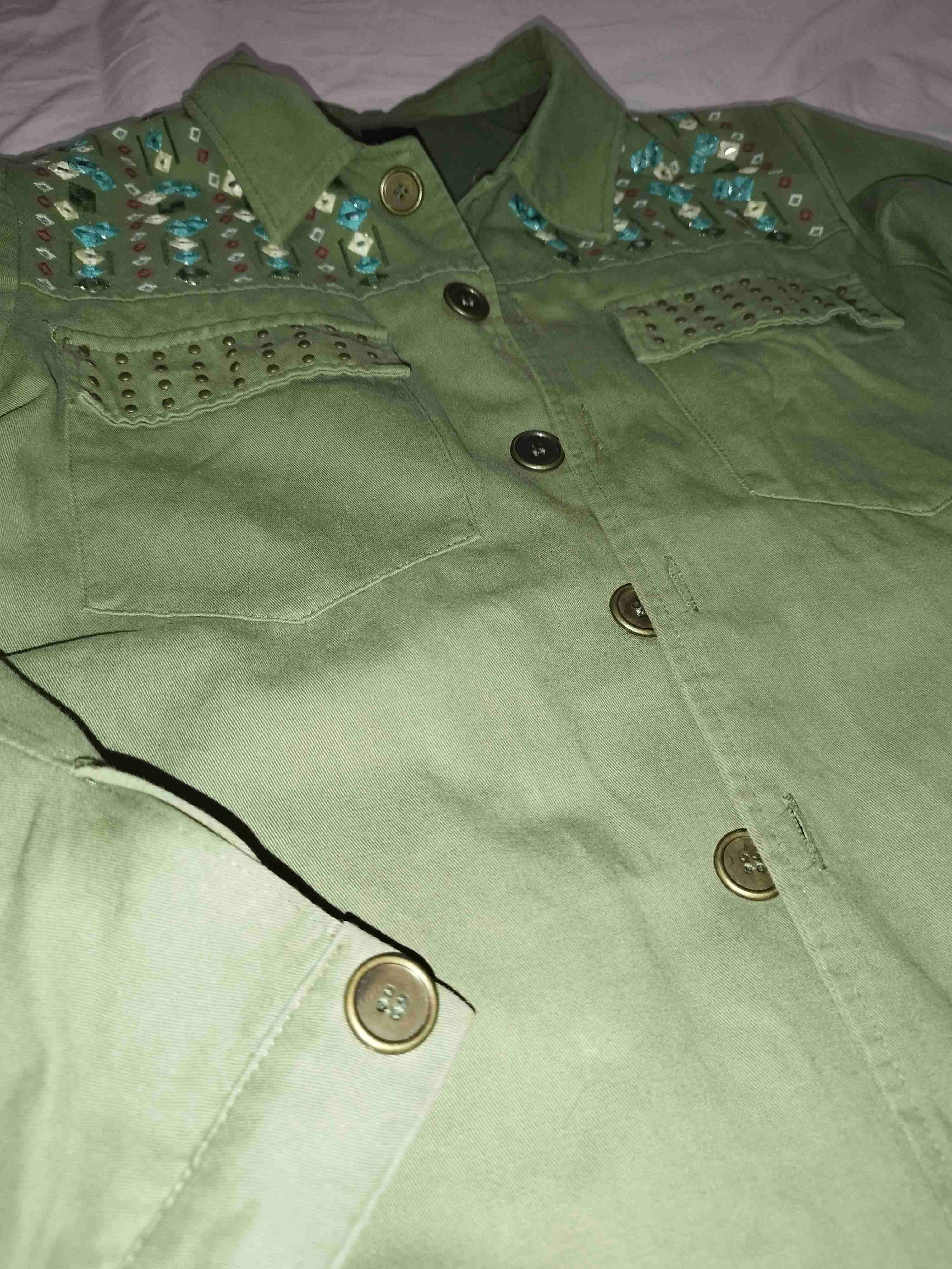 Chaqueta casual con bordado - miniatura 3