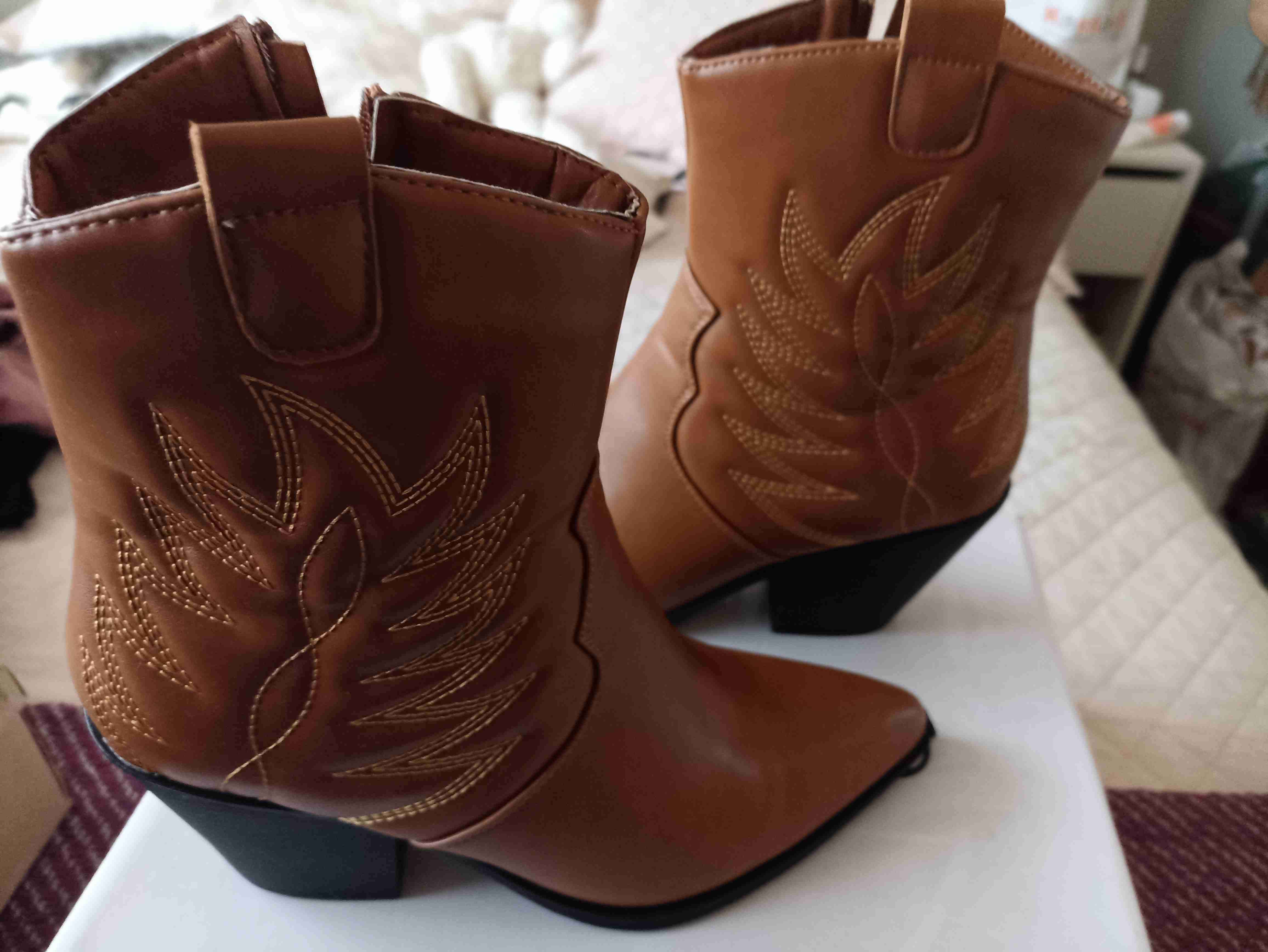 Botines vaqueros marrones - miniatura 2