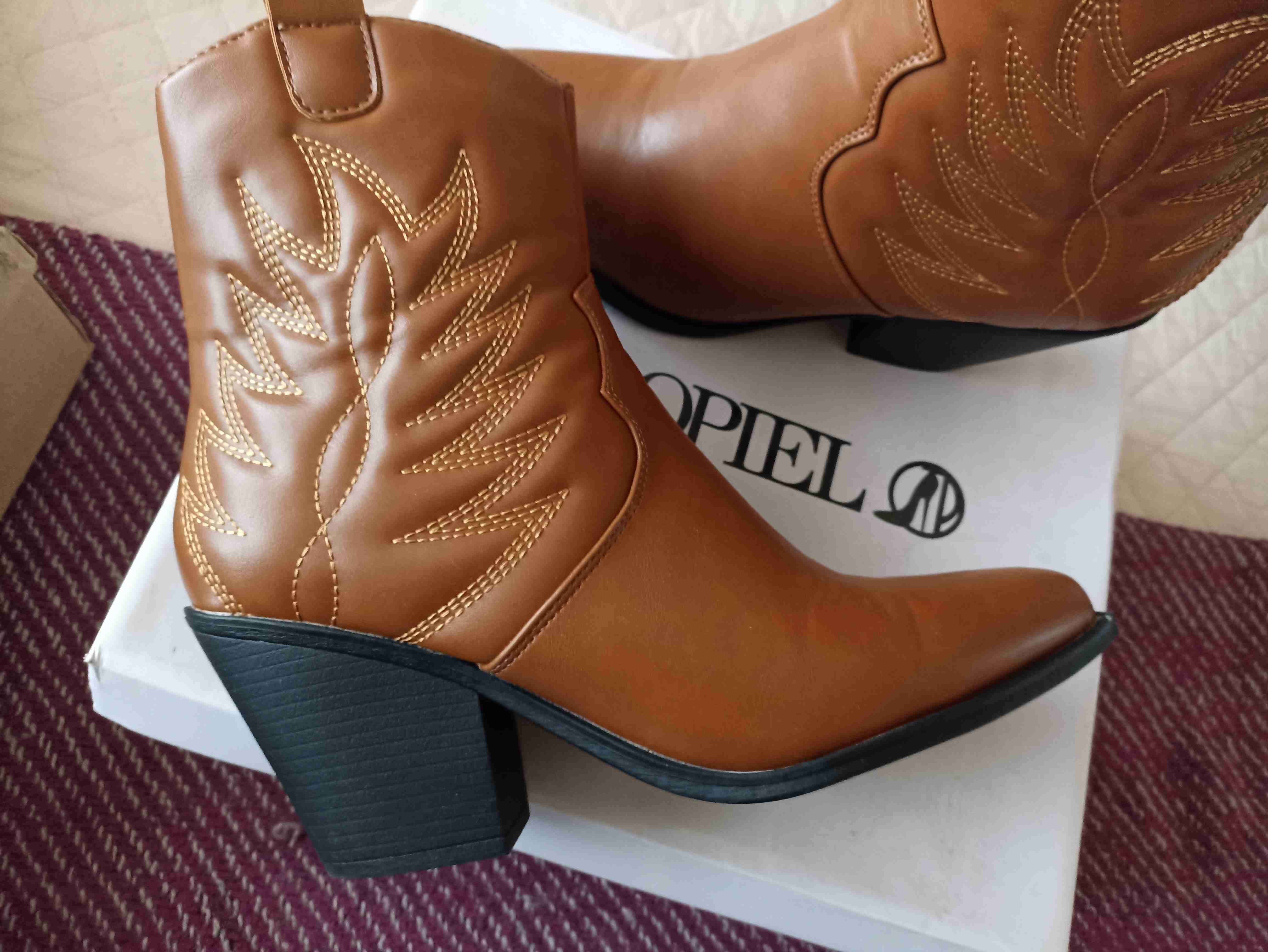 Botines vaqueros marrones - miniatura 3