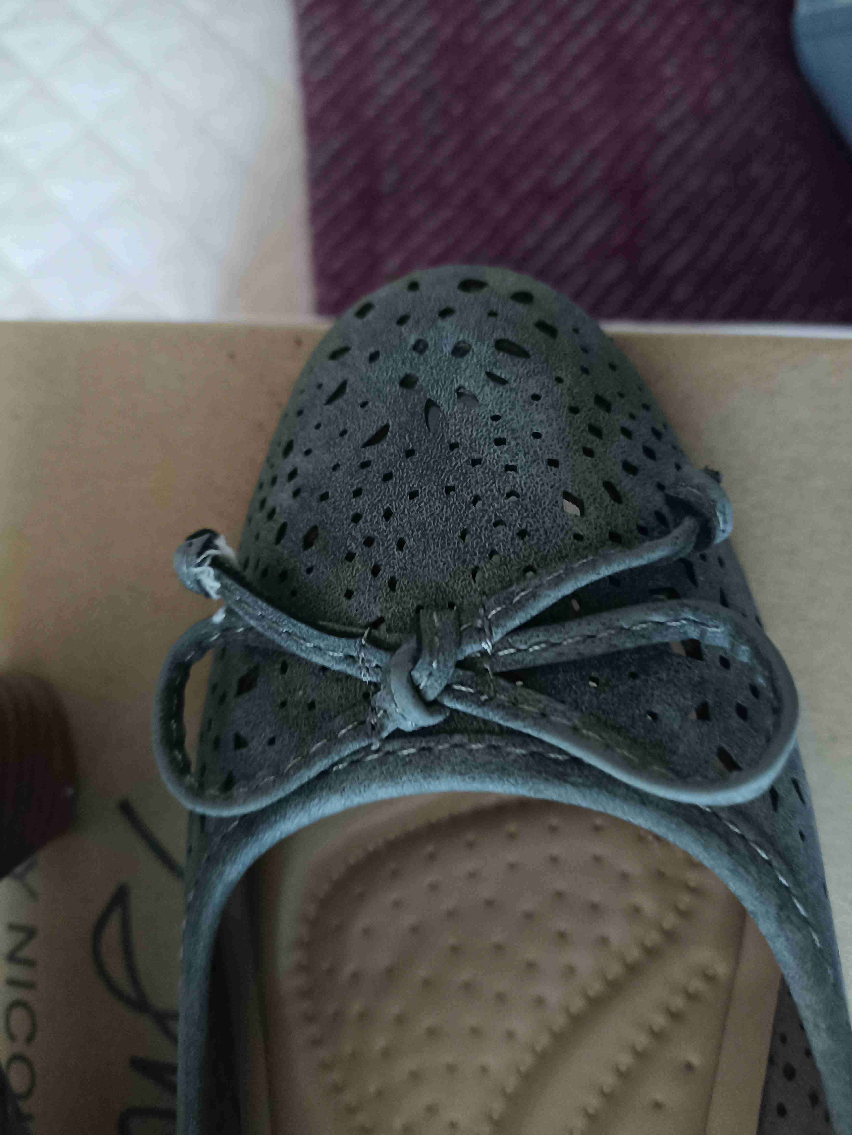 Zapatos de taco azul grisáceo - 5