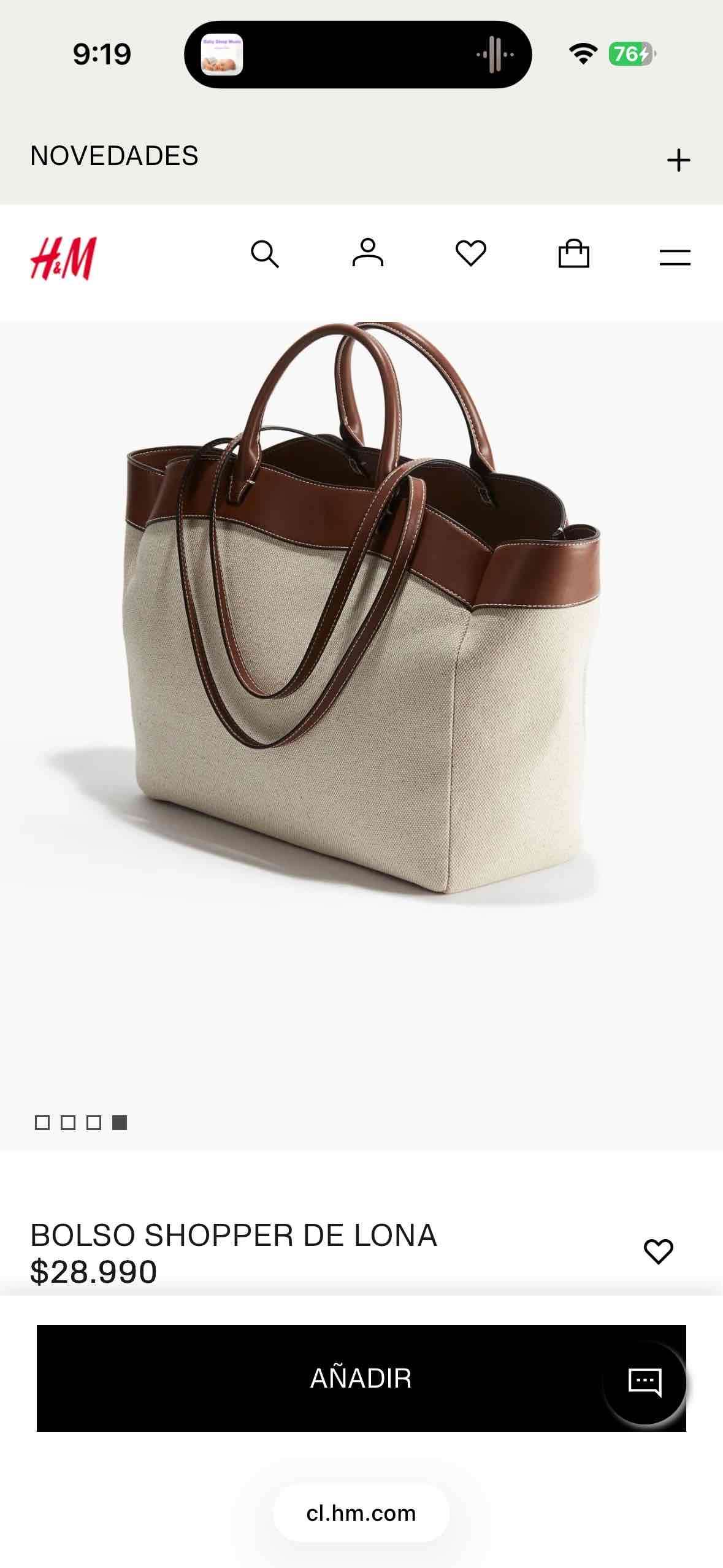 Bolso de lona y cuero - miniatura 3