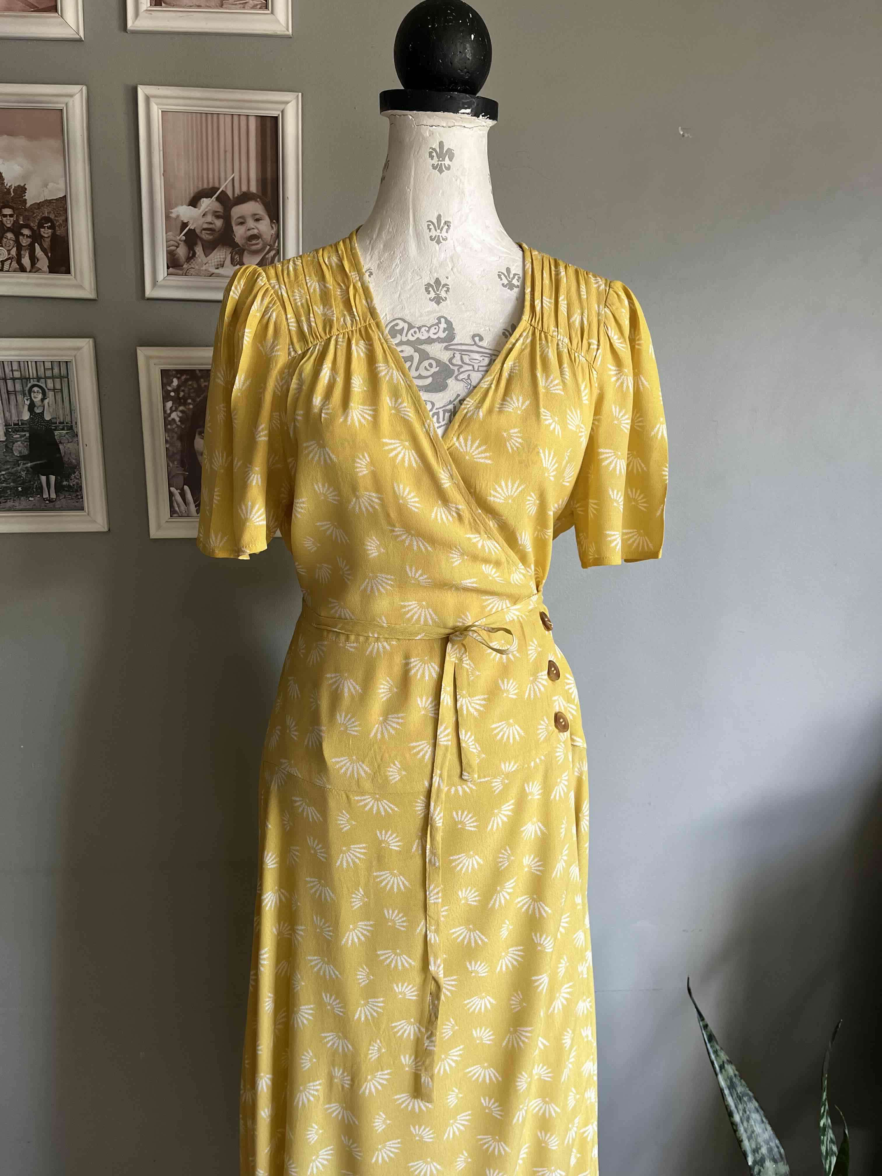 Vestido amarillo floral - 3