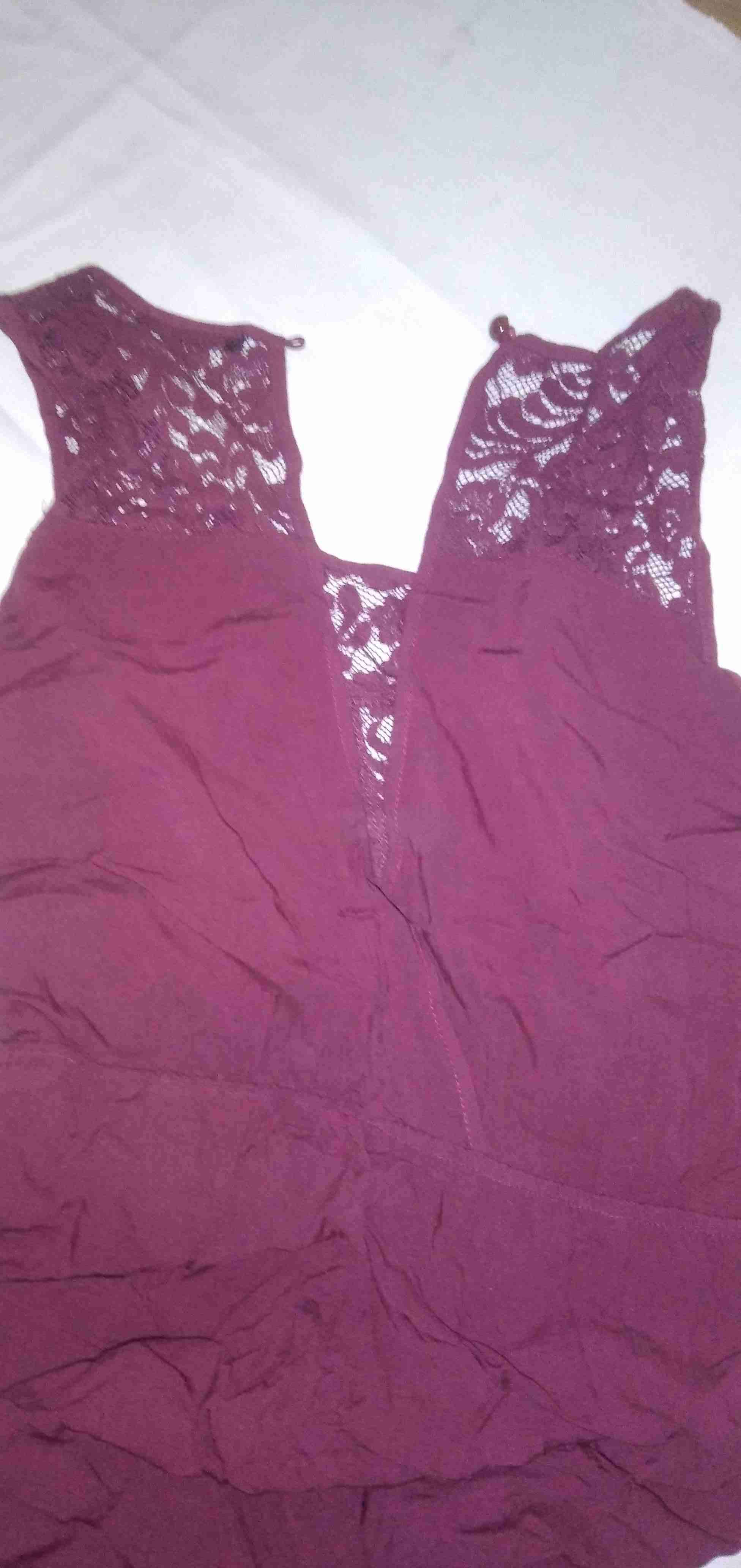 Enterito burdeos de encaje - miniatura 2