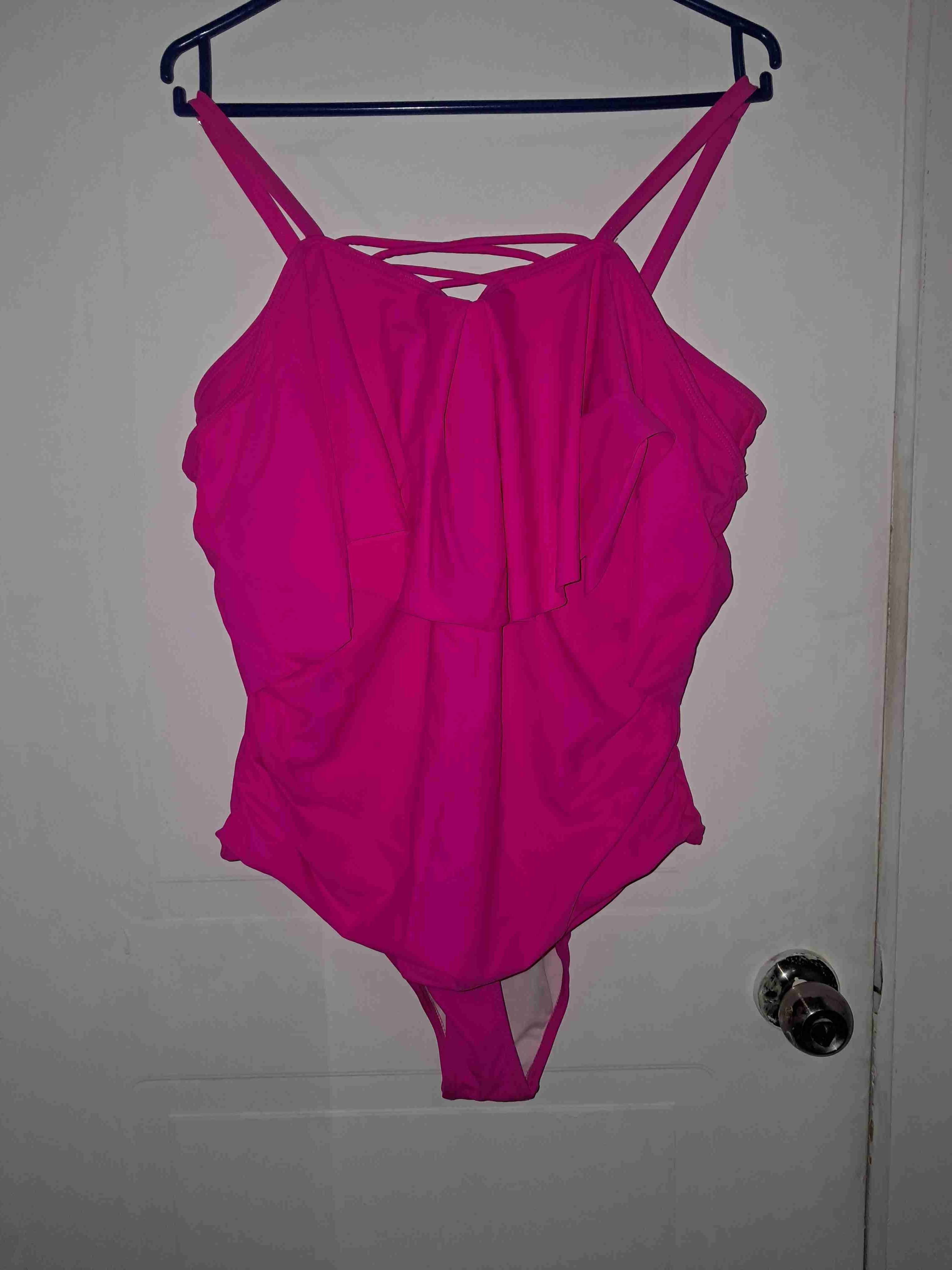 Traje de baño fucsia - miniatura 1