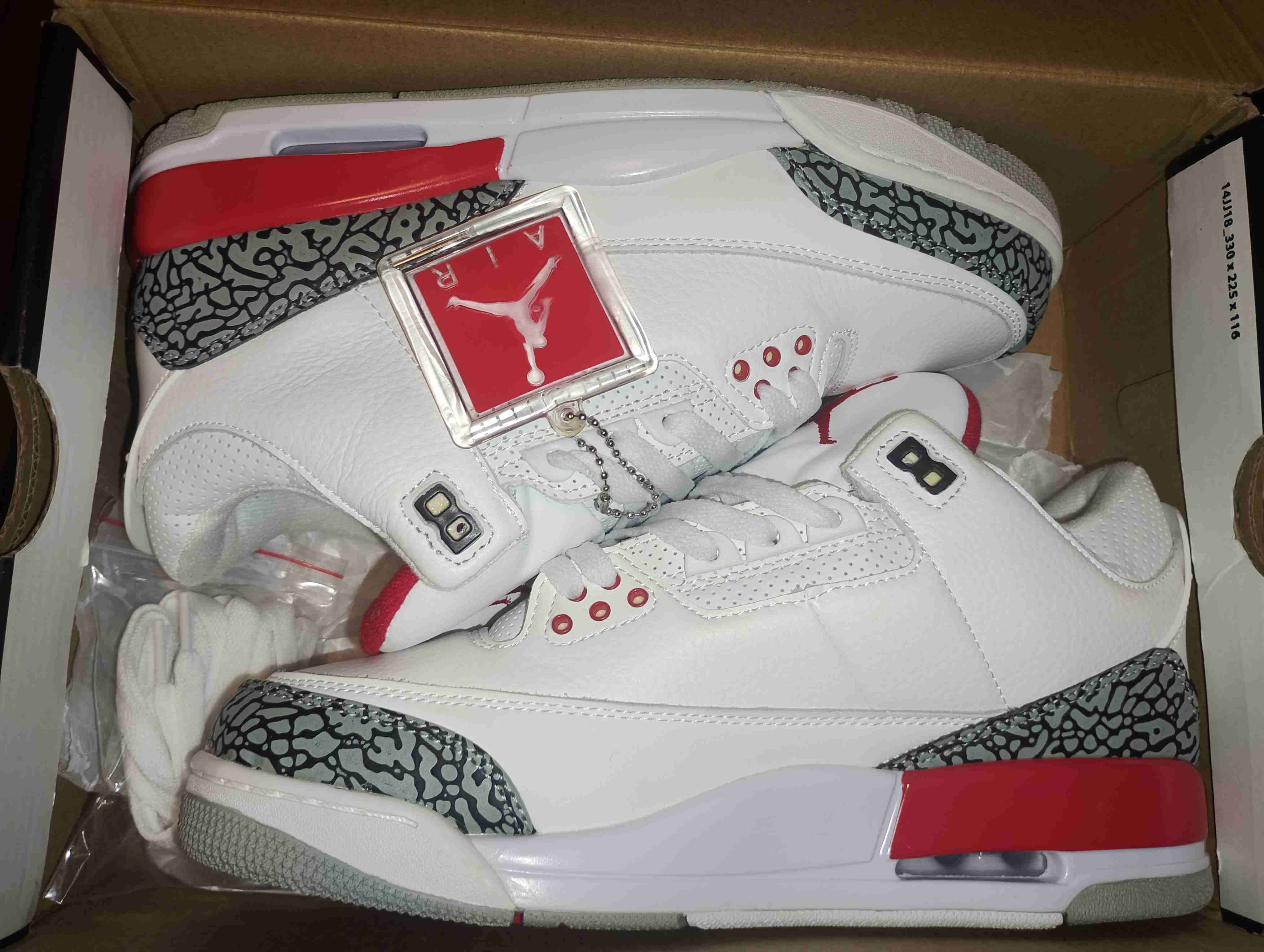 Zapatillas jordan 3 fire red - miniatura 3