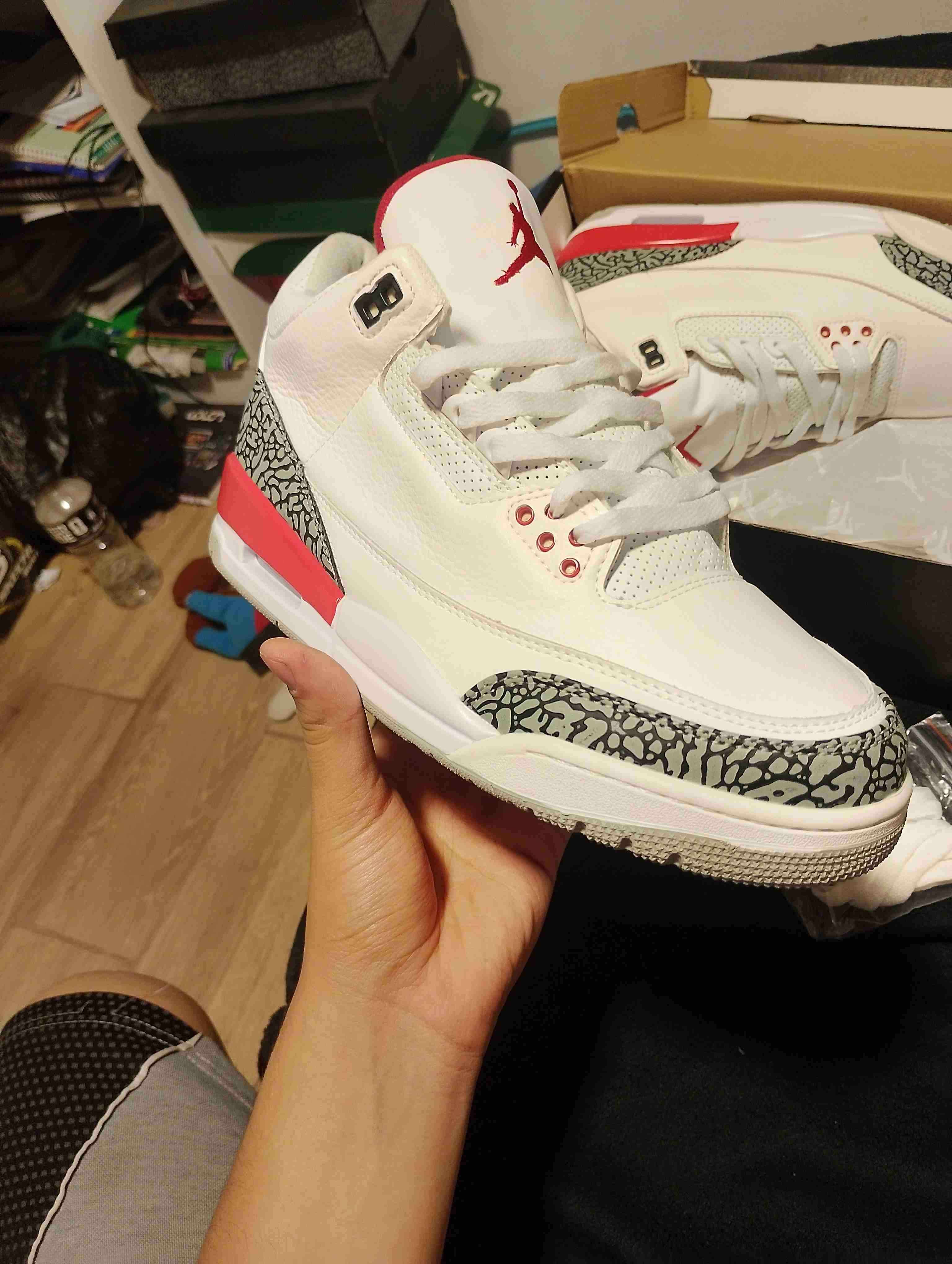 Zapatillas jordan 3 fire red - miniatura 4