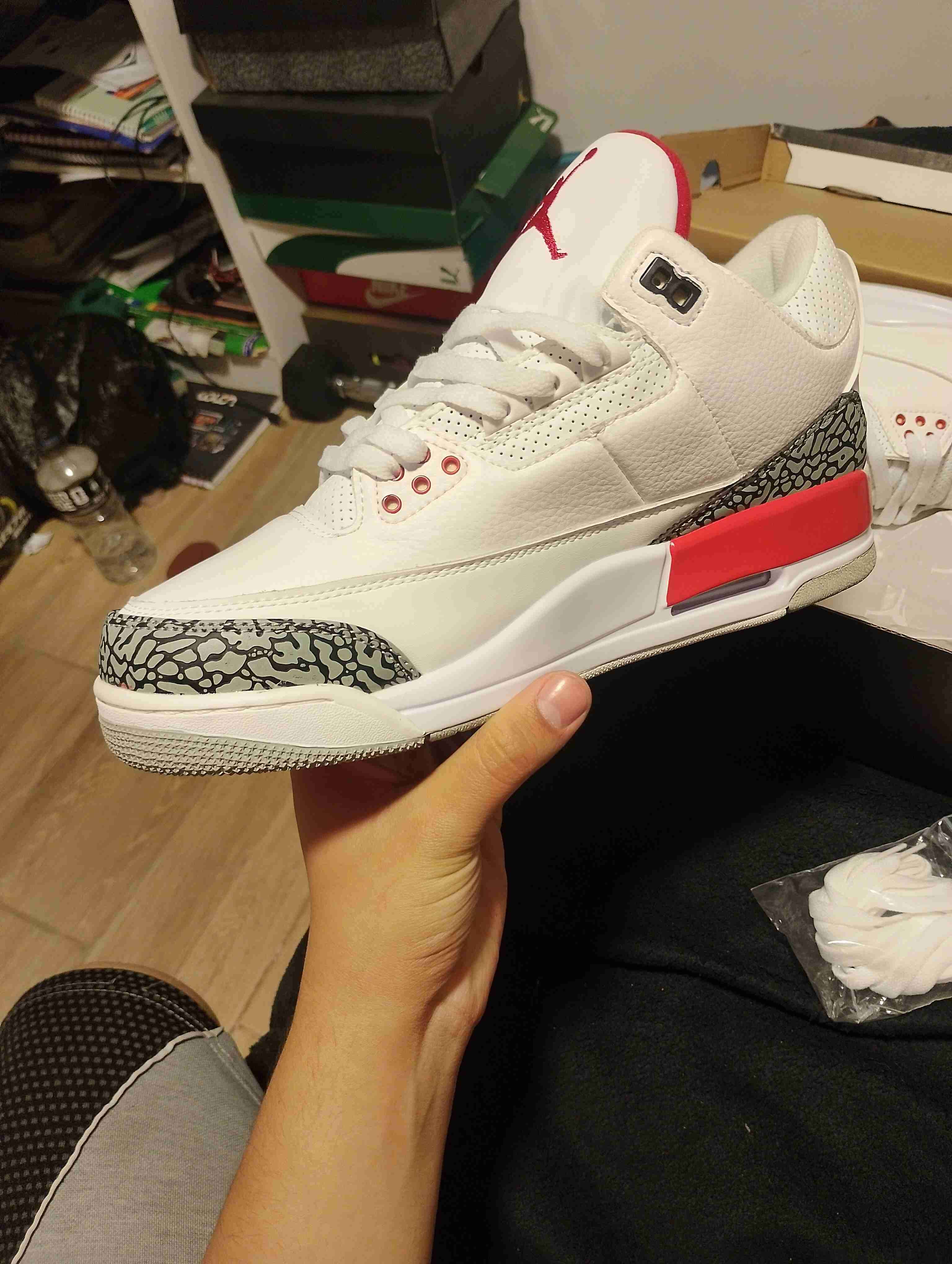 Zapatillas jordan 3 fire red - miniatura 5