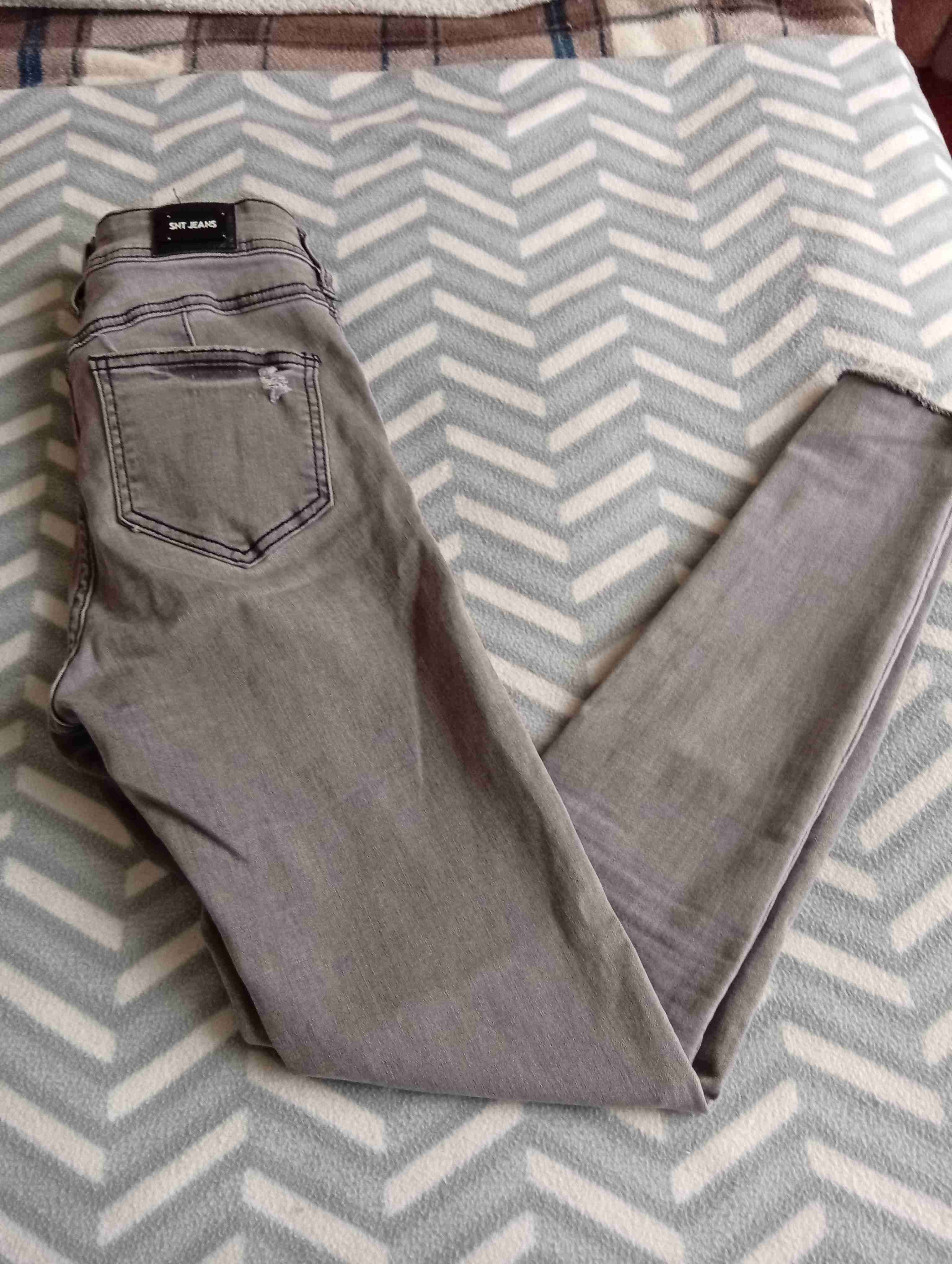 Jeans SNT gris desgastados - miniatura 3