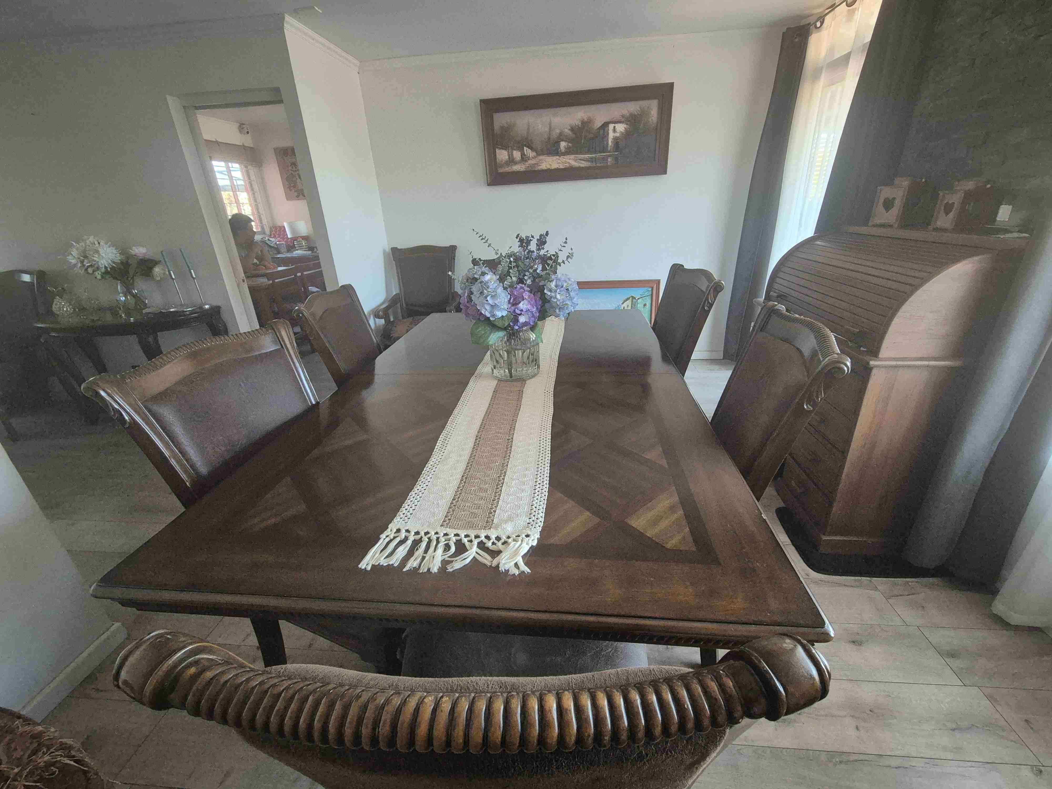 Mesa de comedor de madera - miniatura 2