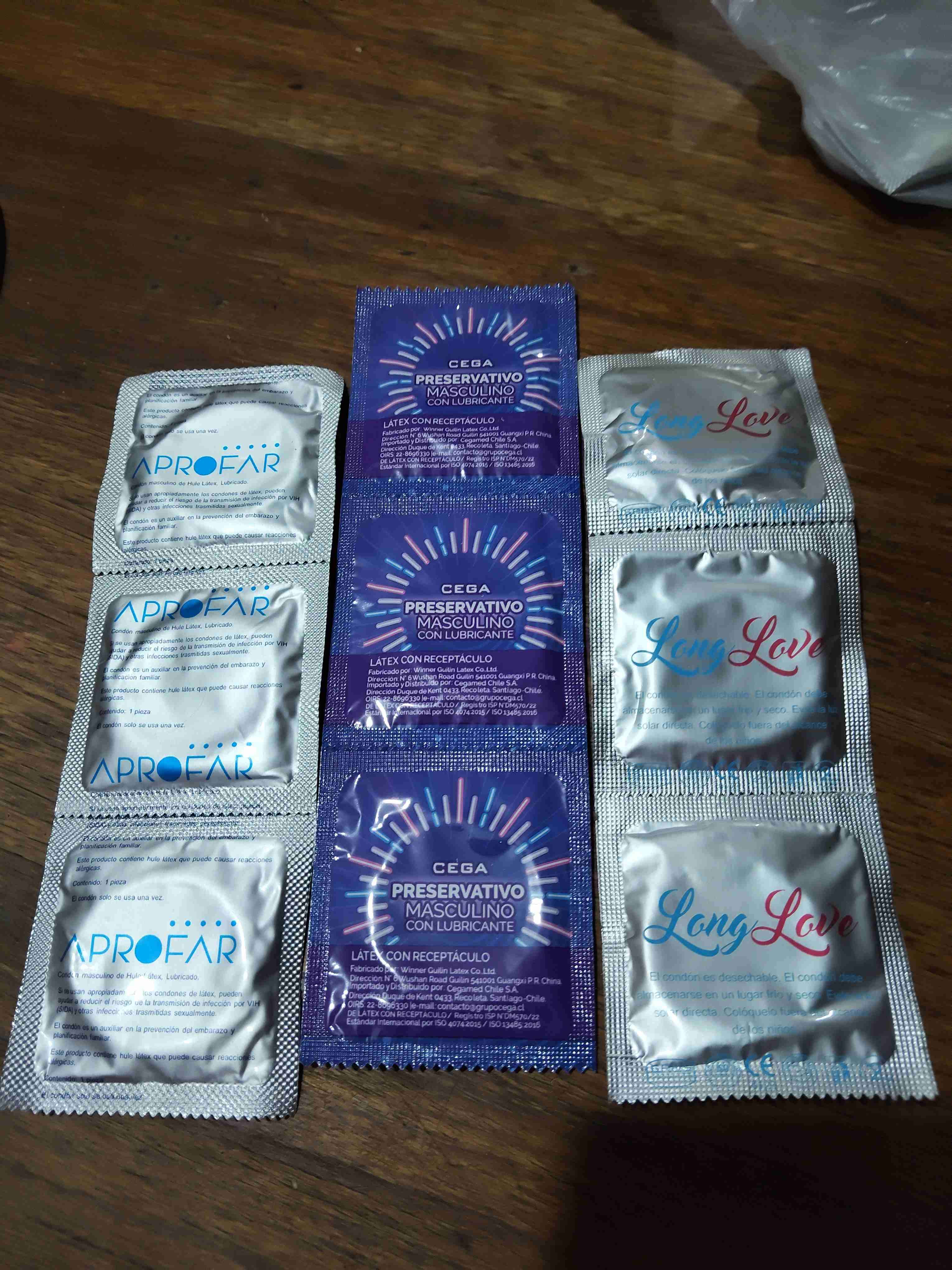 Preservativos variados marcas