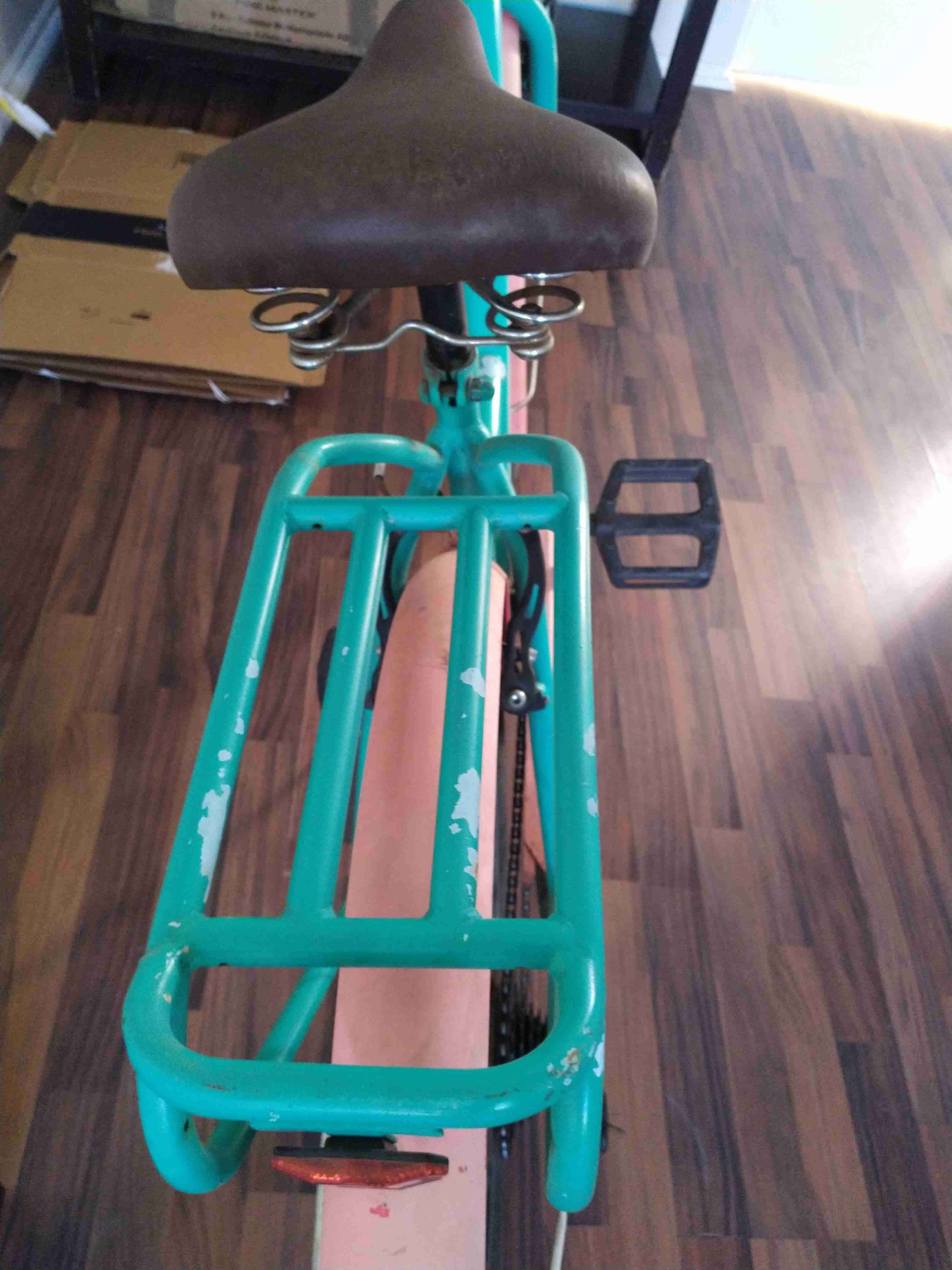 Bicicleta con canasto color verde aro 26 - 2